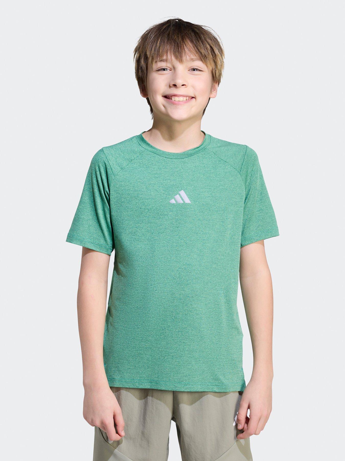 adidas: Boys Junior Training T-Shirt - Green