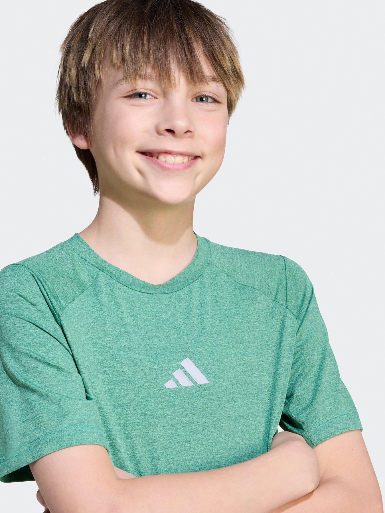 Image 5 of 5 of adidas Boys Junior Training T-Shirt - Green