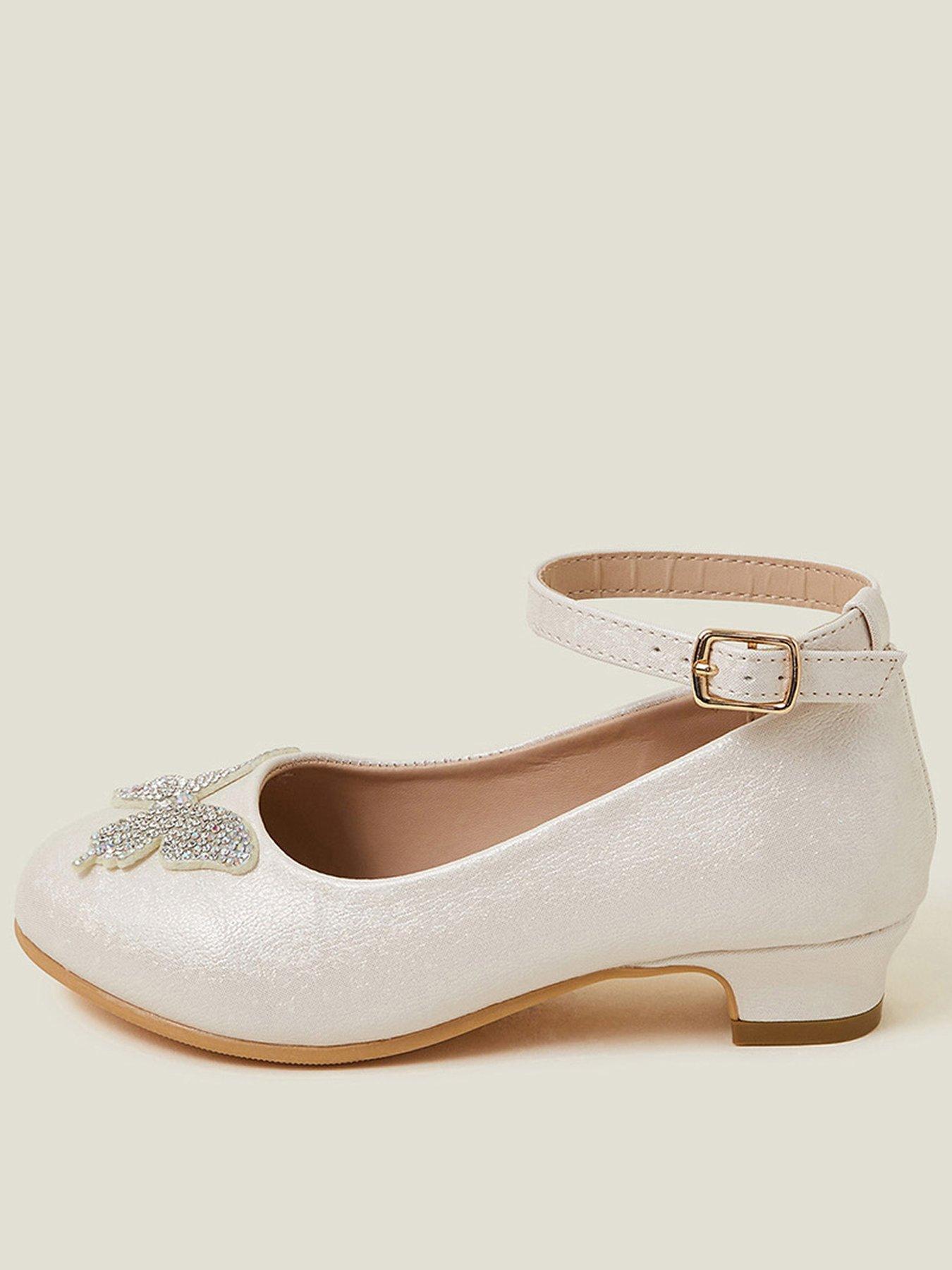 undefined Girls Butterfly Flamenco Shoes - Gold