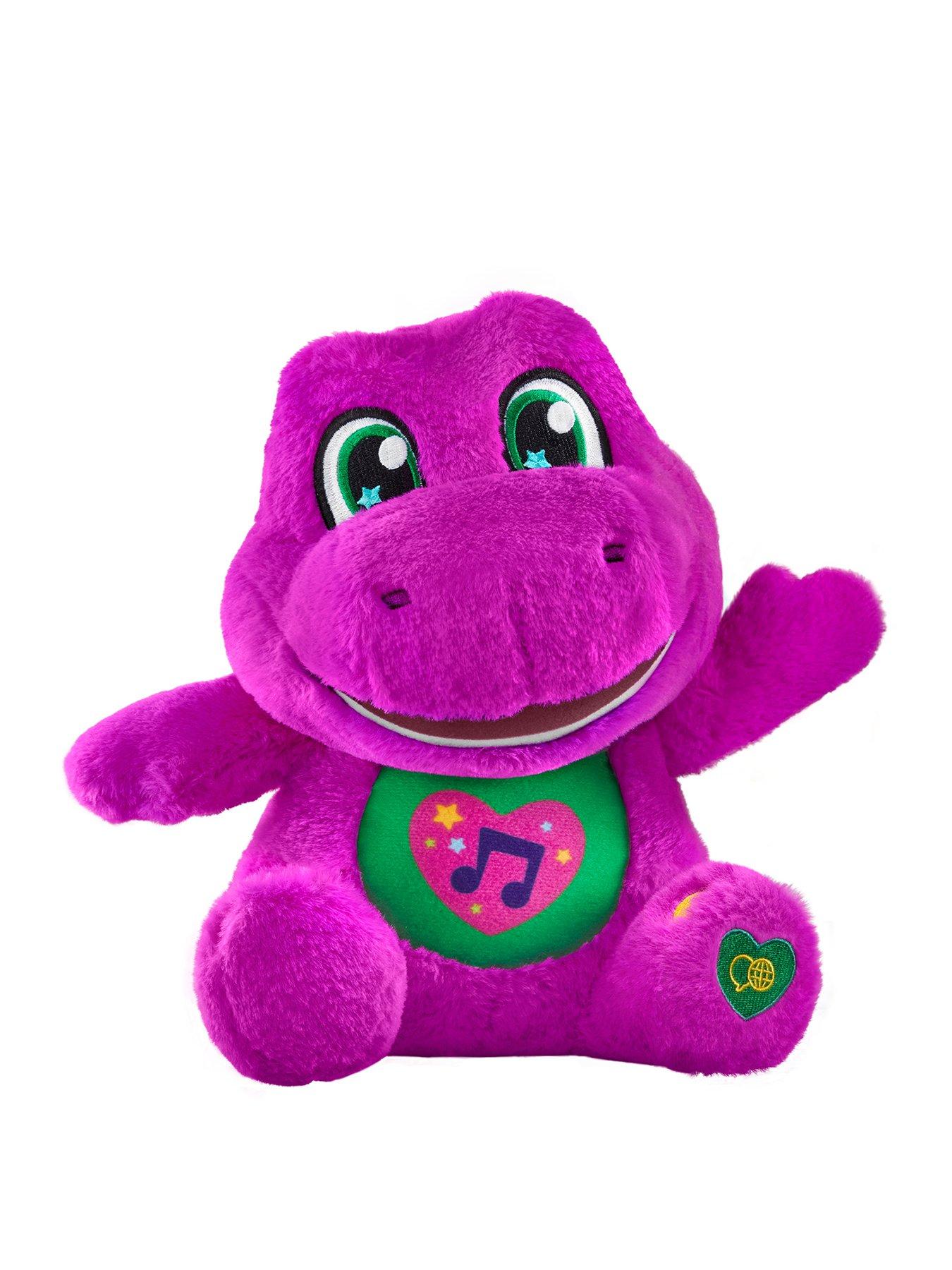 undefined Fisher-Price Barney's World Sing Along Barney Plush, 10.5-inch Figure, Songs, Sounds & Soft Texture