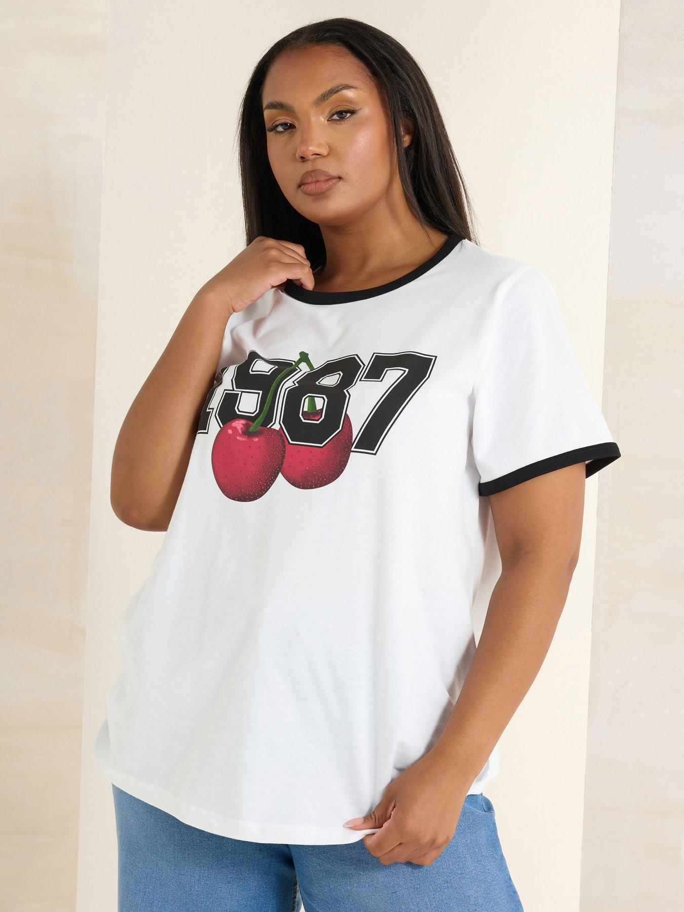 undefined Curve Cherry Placement T-shirt