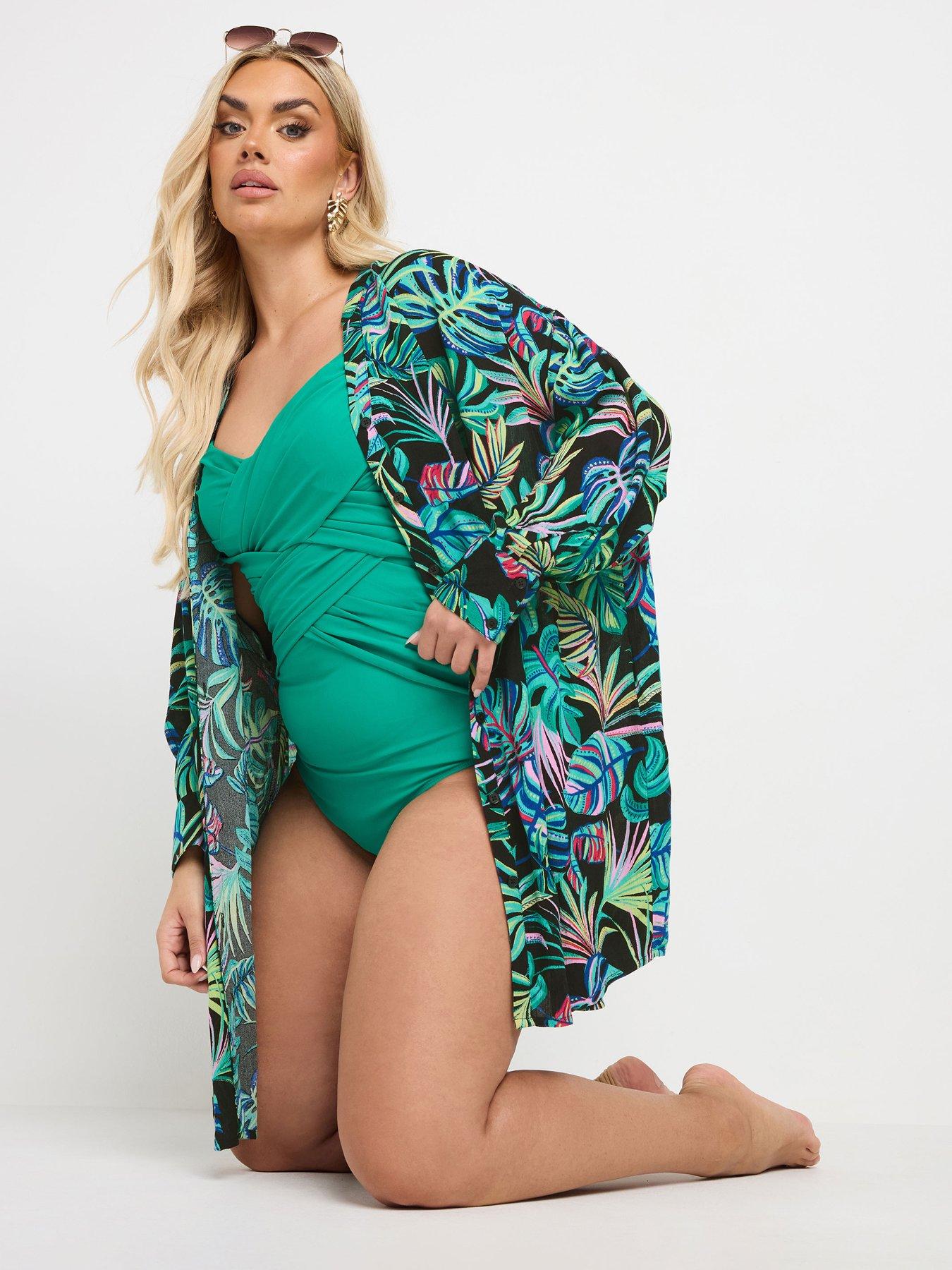 undefined Curve Tribal Leaf Beach Shirt
