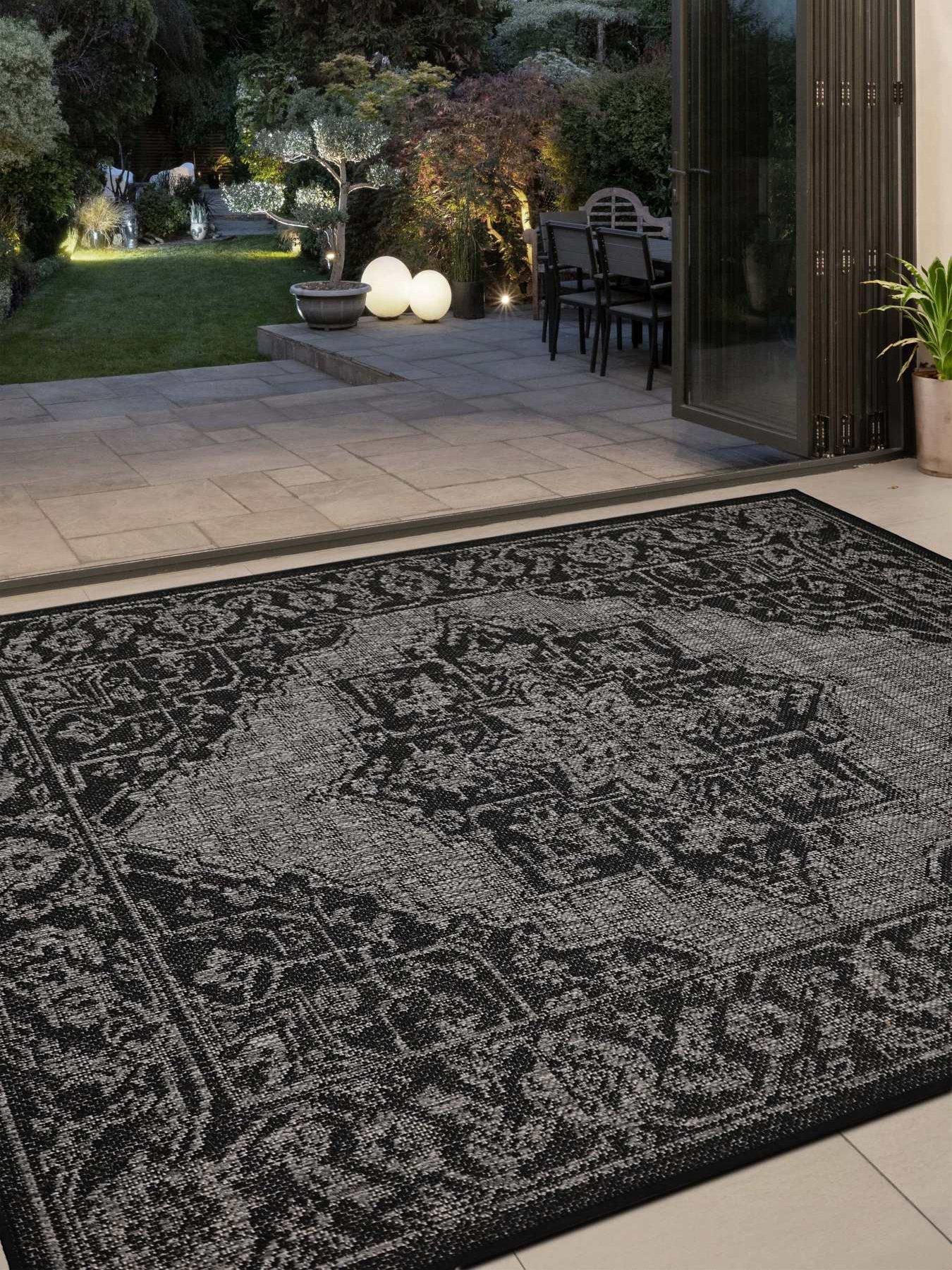 Gel-Backed Medallion Rug