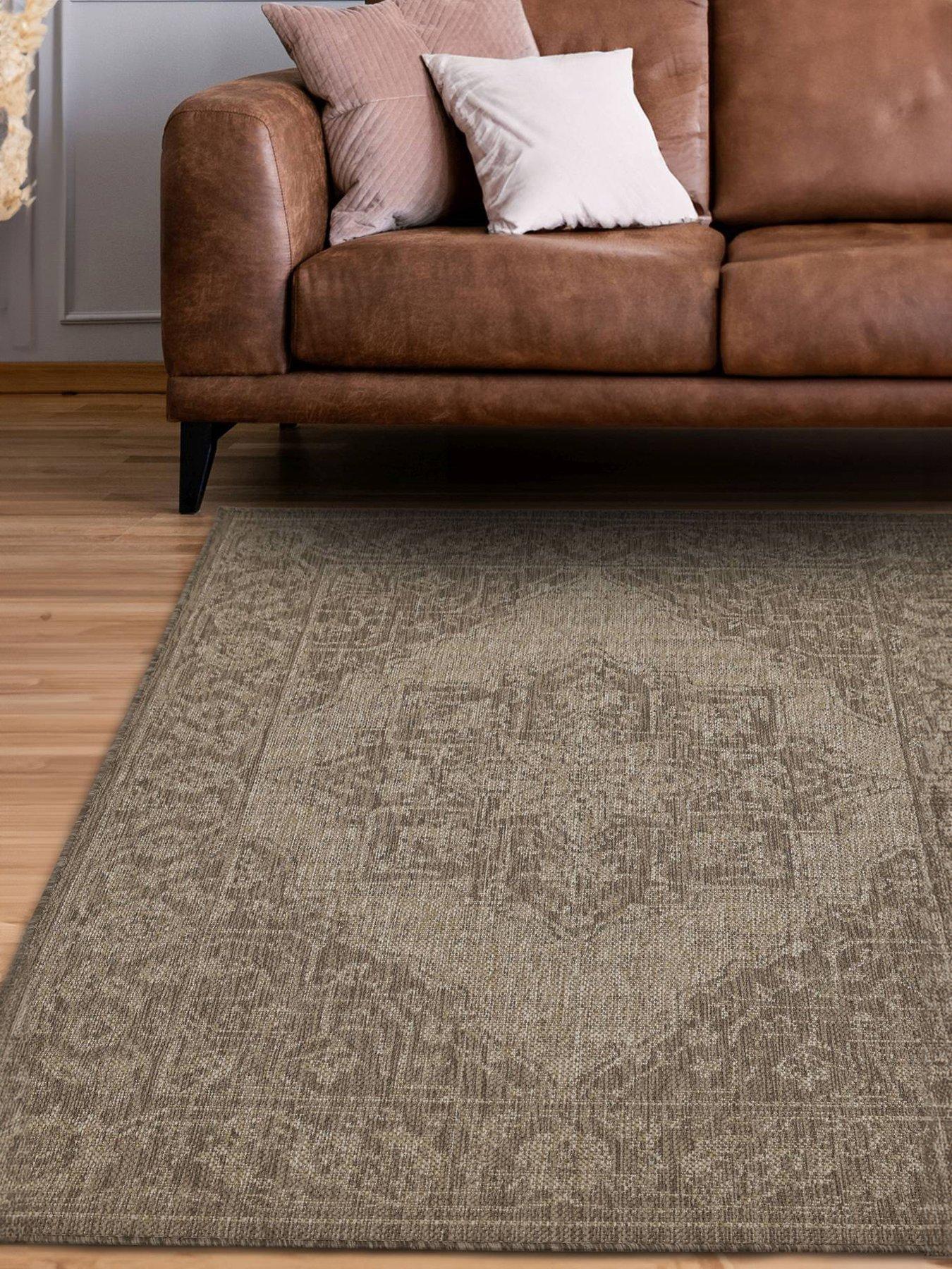 Gel-Backed Medallion Rug