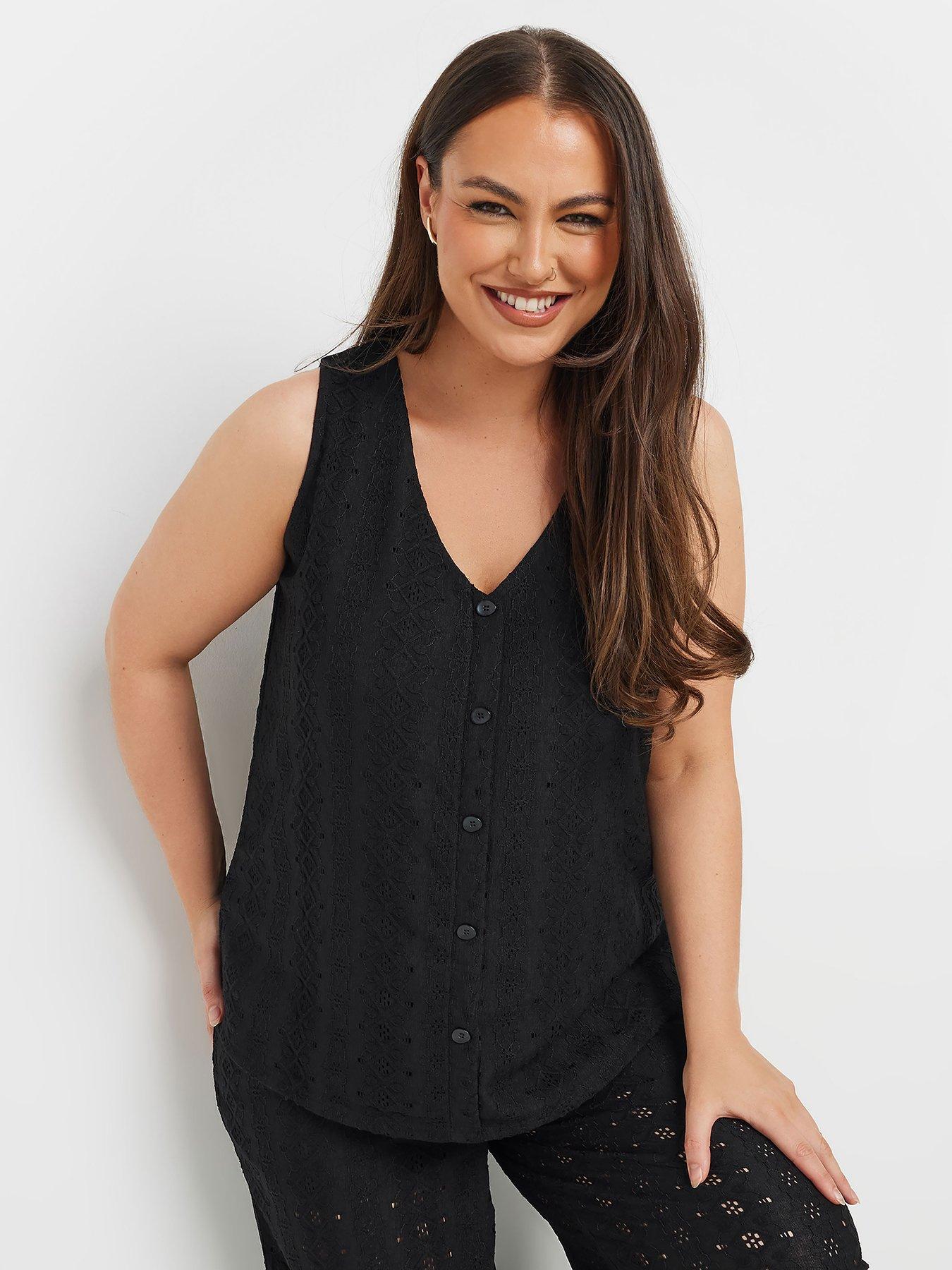 undefined Curve Broderie Waistcoat