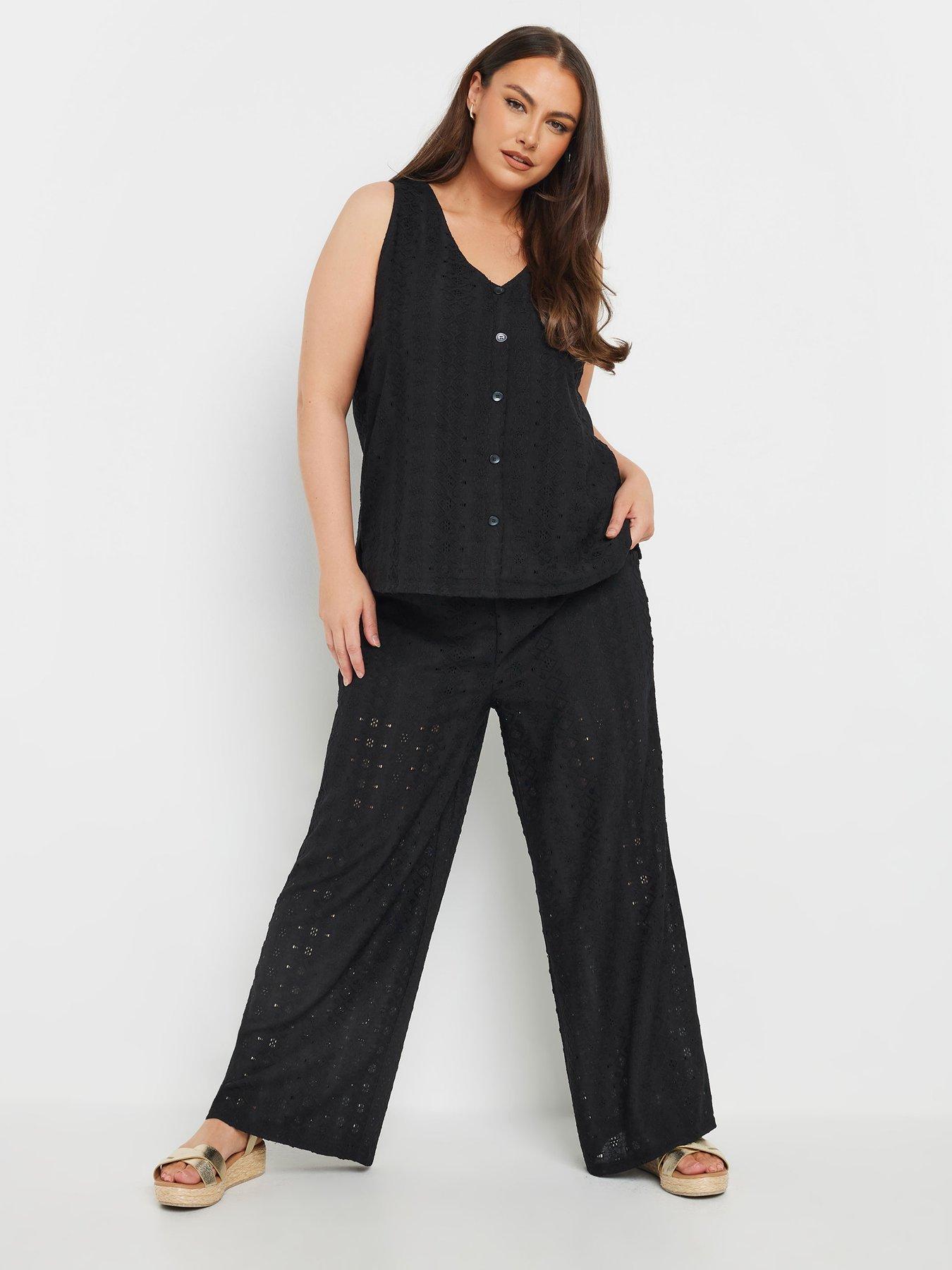 Image 3 of 4 of Yours Curve Broderie Waistcoat