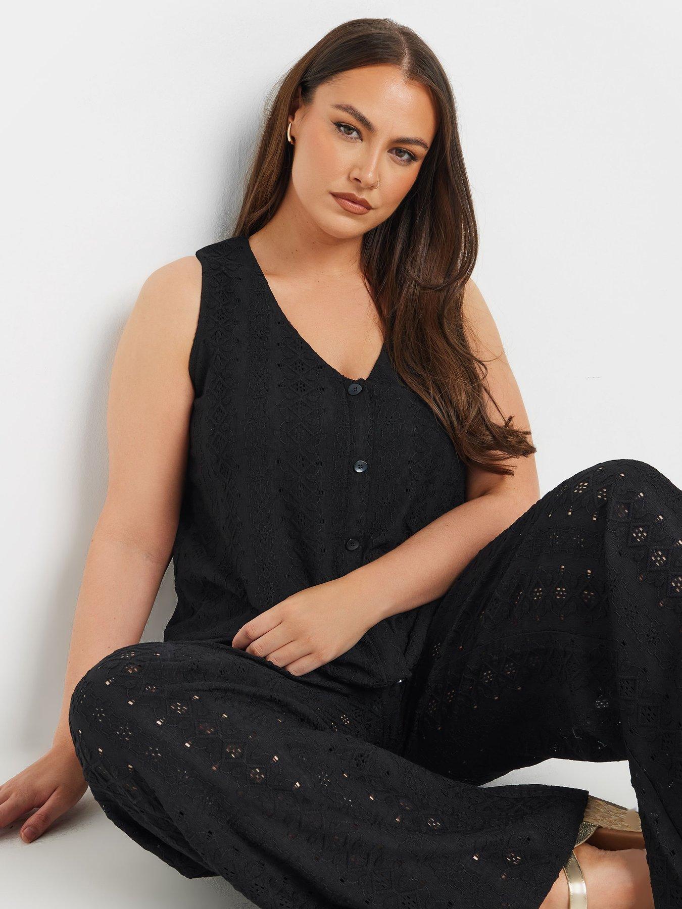 Image 4 of 4 of Yours Curve Broderie Waistcoat