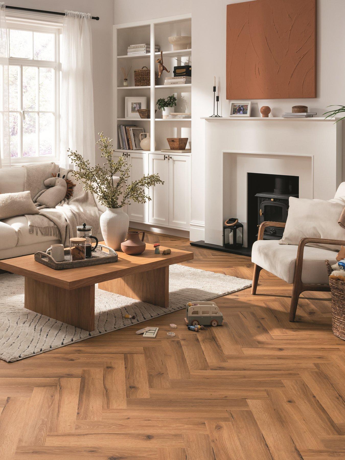 undefined Premium Click Plus Herringbone Old English Oak