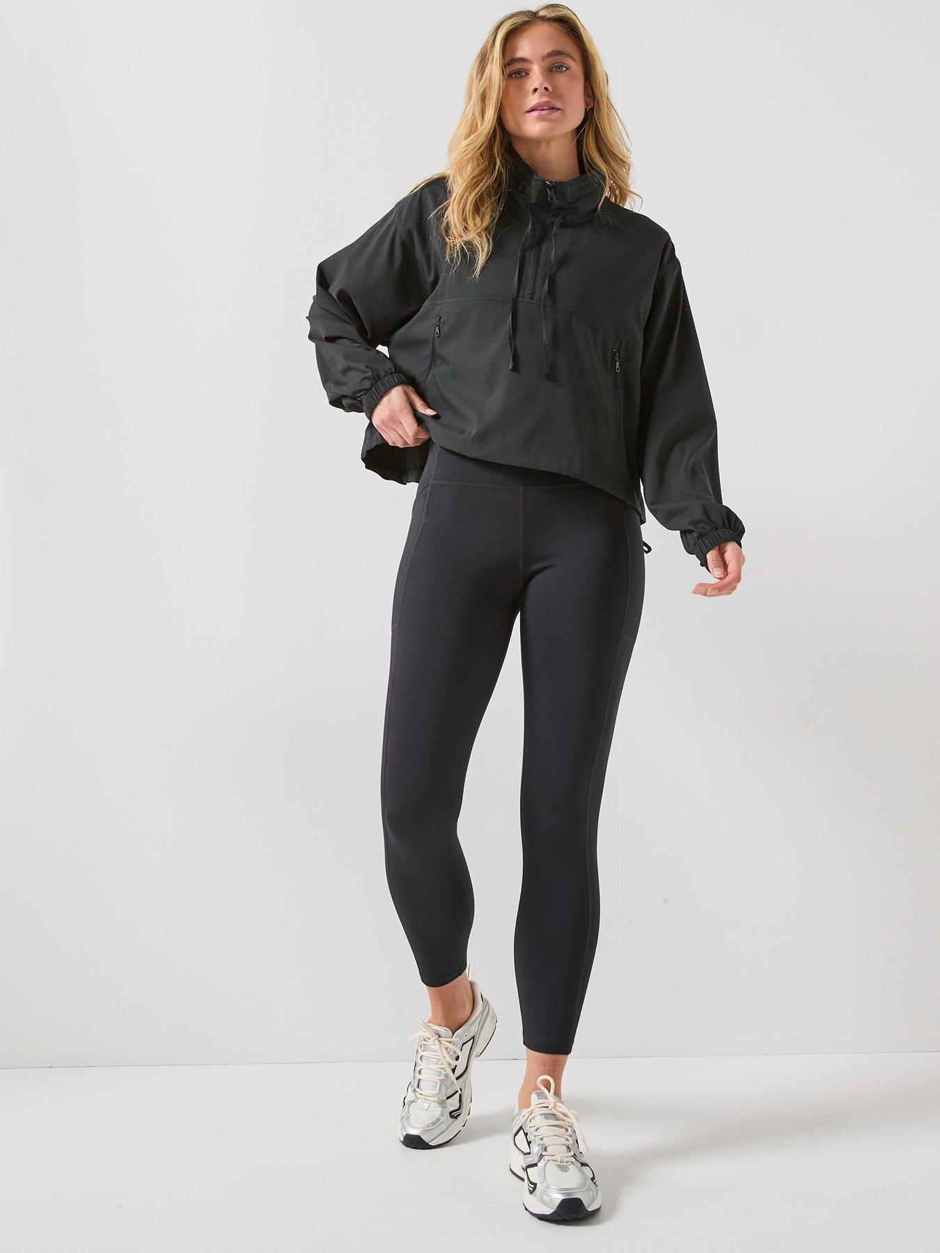 Image 3 of 6 of Girlfriend Collective Womens Training 7/8 High-Rise Pocket Legging - Black