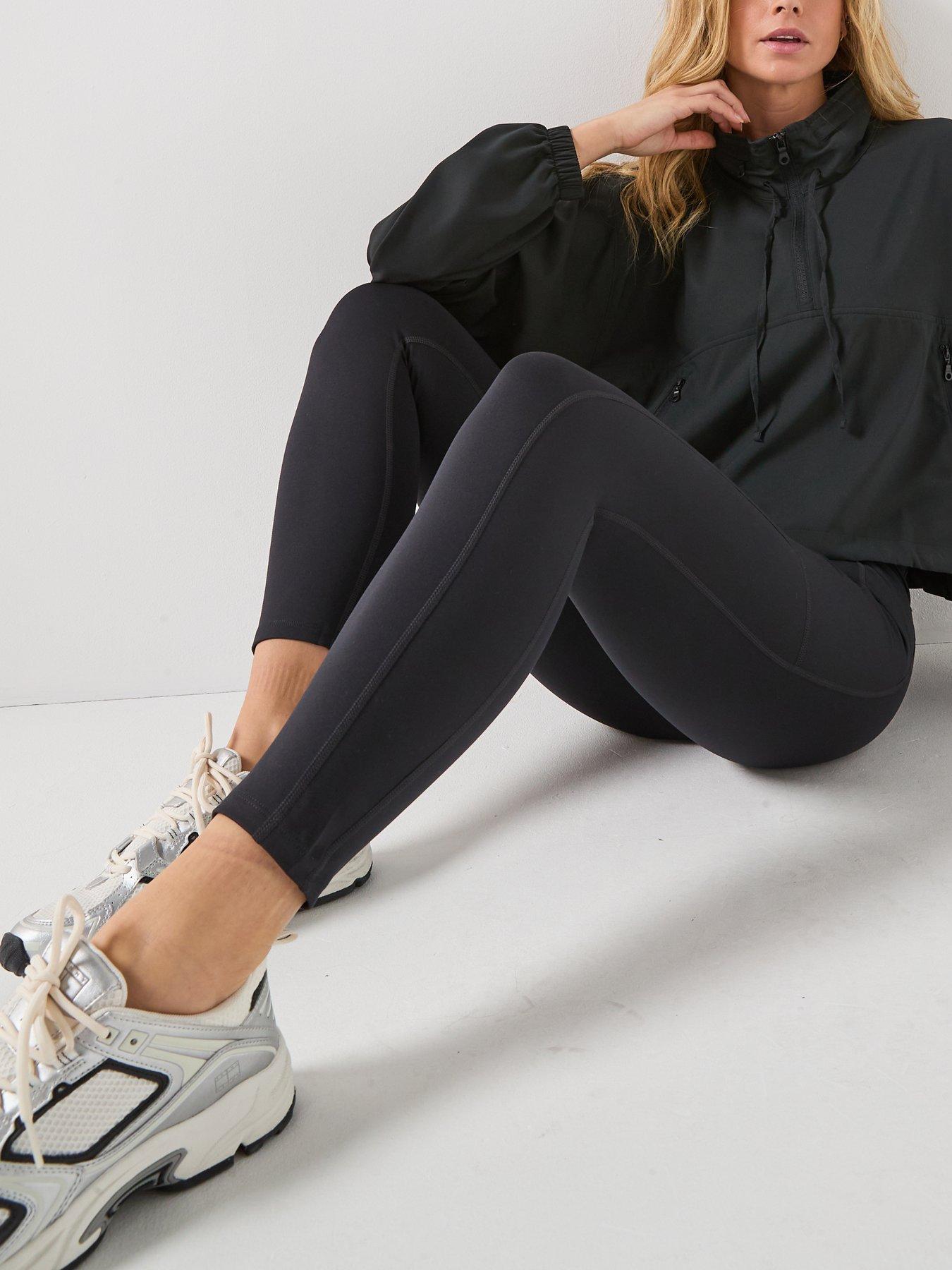 Image 5 of 6 of Girlfriend Collective Womens Training 7/8 High-Rise Pocket Legging - Black