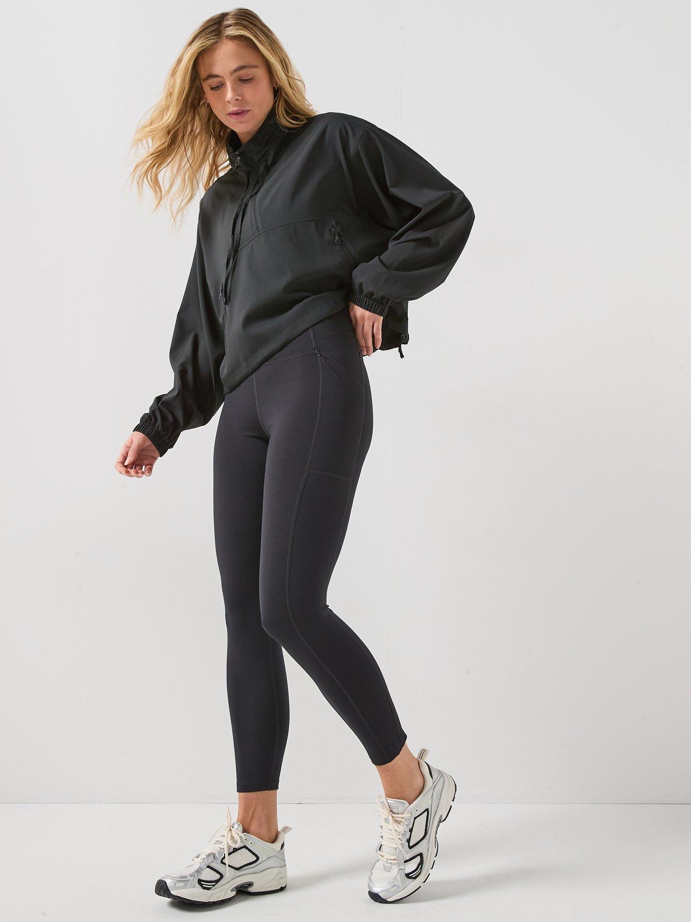 Image 6 of 6 of Girlfriend Collective Womens Training 7/8 High-Rise Pocket Legging - Black