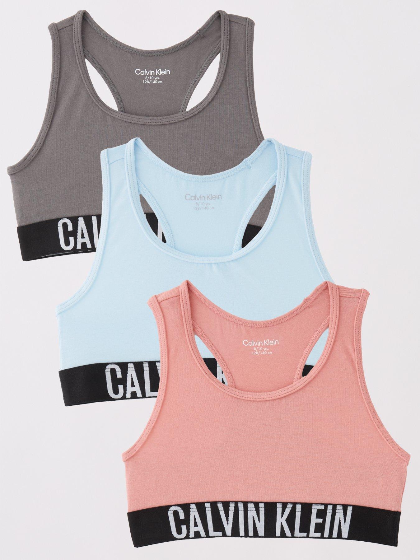 Calvin Klein Girls 3 Pack Bralette - Multi