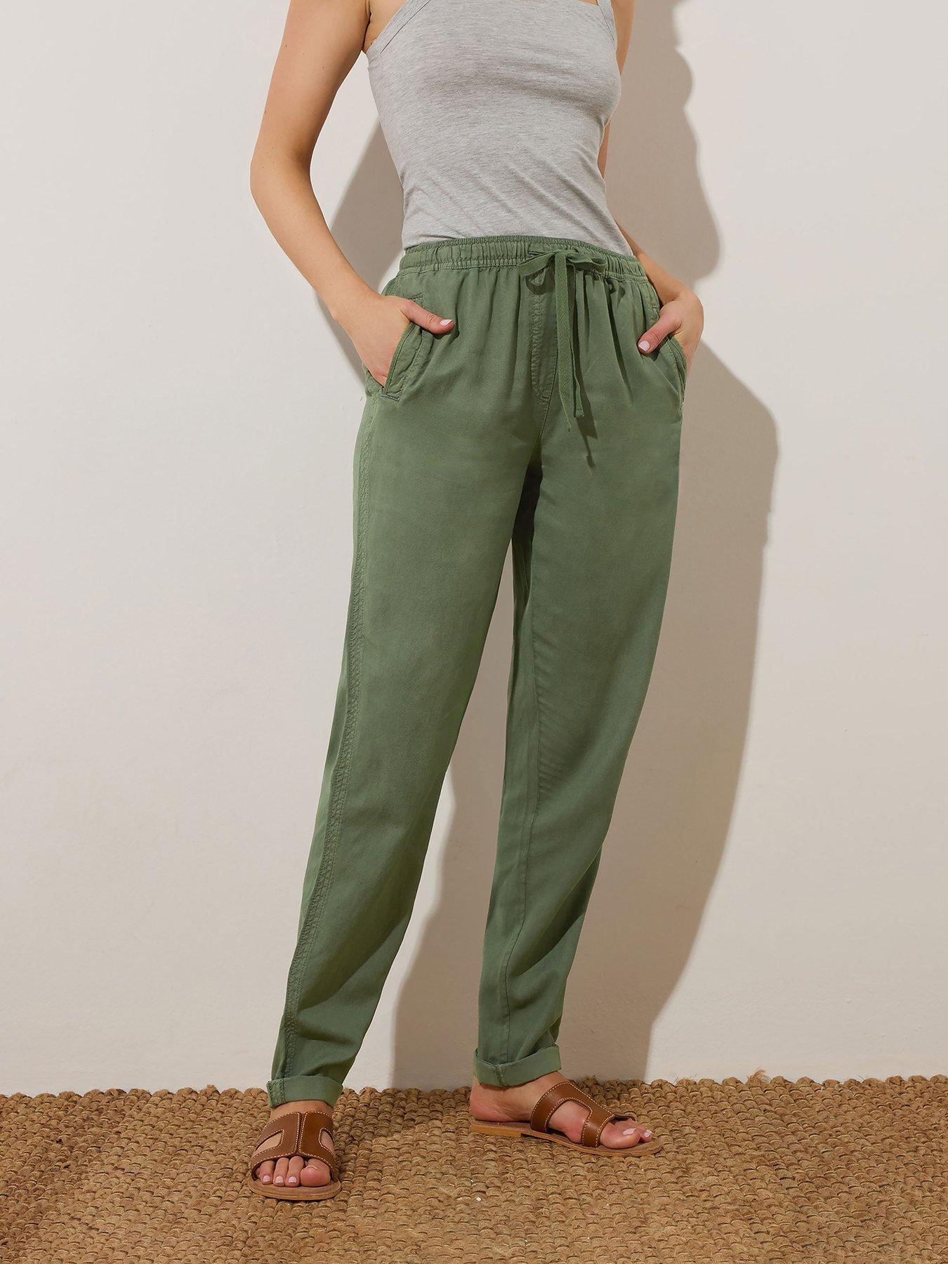 undefined Draw String Cuffed Jogger 34In - Green