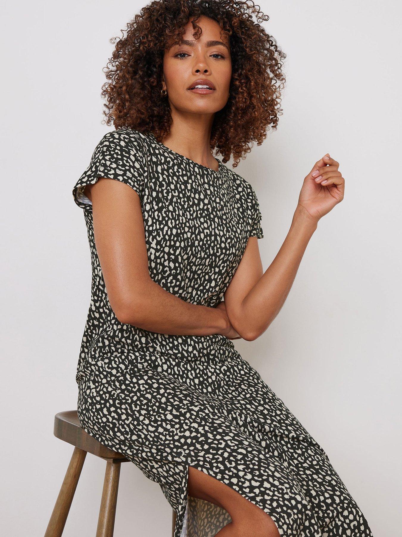 Image 4 of 4 of M&Co Grown On Sleeve Maxi Dress - Black