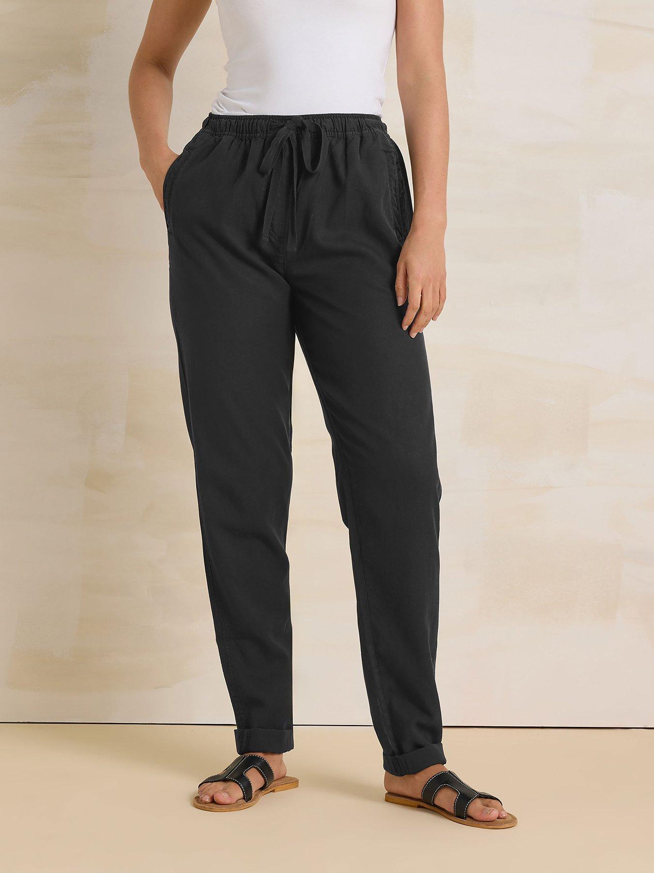 undefined Drawstring Cuffed Jogger 34In - Black