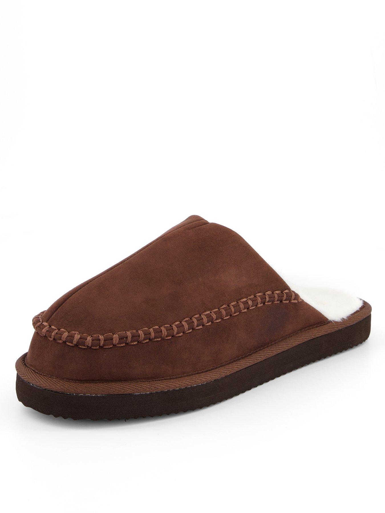 Jack & Jones Manor Moccasin Mule Slippers - Brown