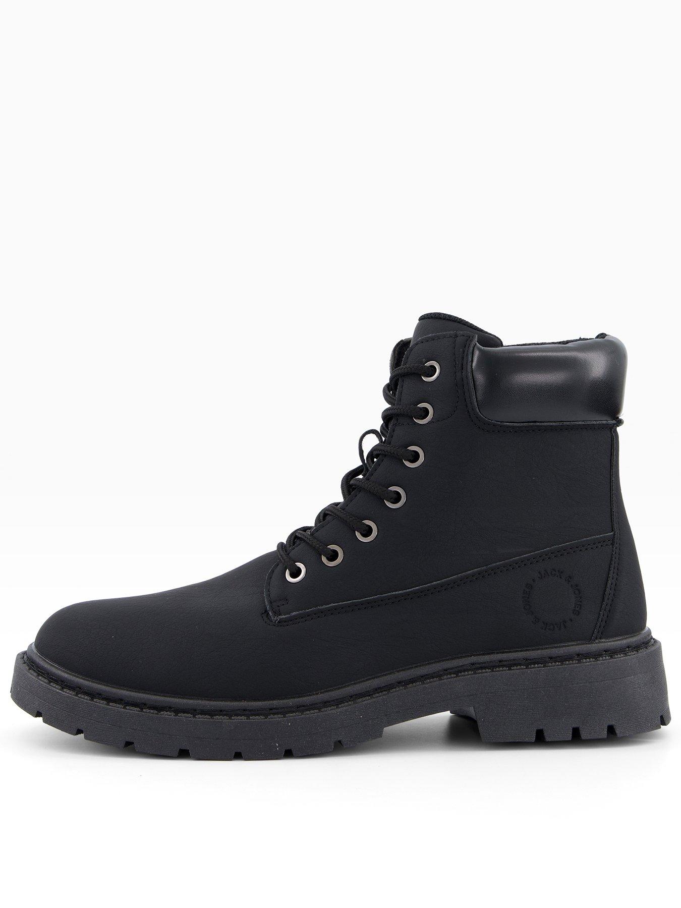 Jack & Jones Wainsworth Lace Up Hiker Boot - Dark Grey