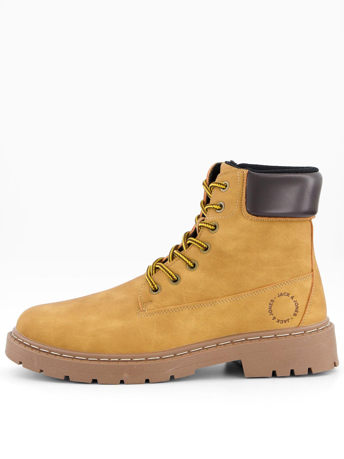 Jack & Jones Wainsworth Lace Up Hiker Boots - Brown