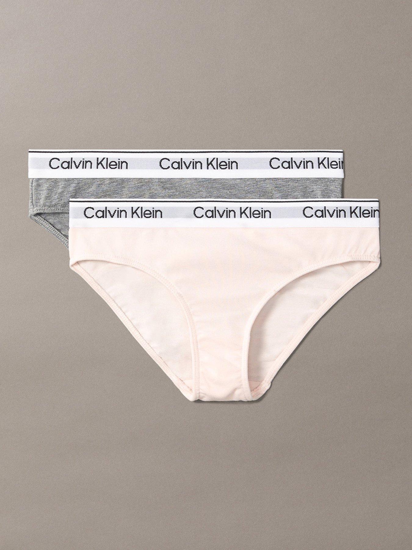 Calvin Klein Girls 2 Pack Bikini Brief - Multi