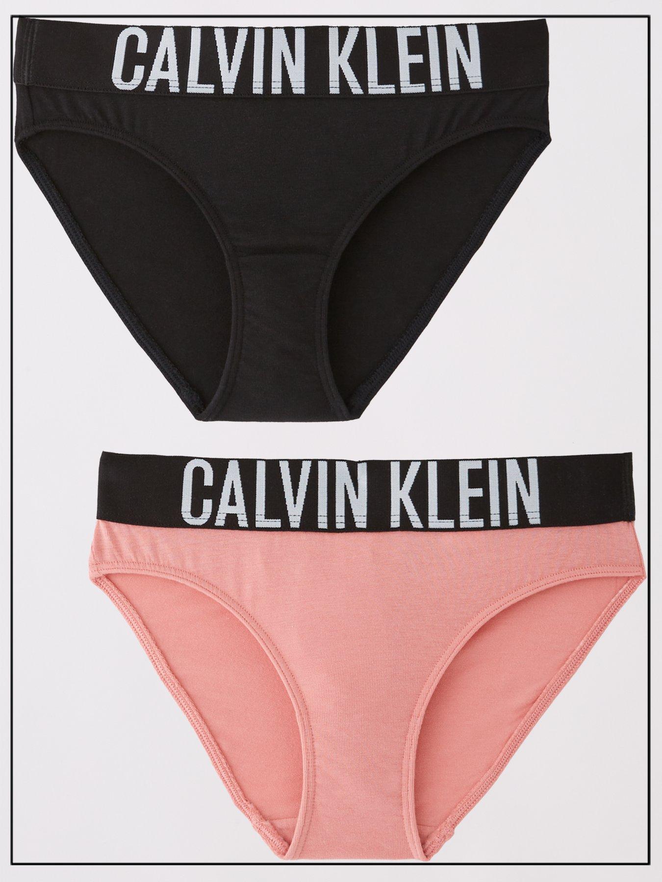 Calvin Klein Girls 2 Pack Bikini Briefs - Multi