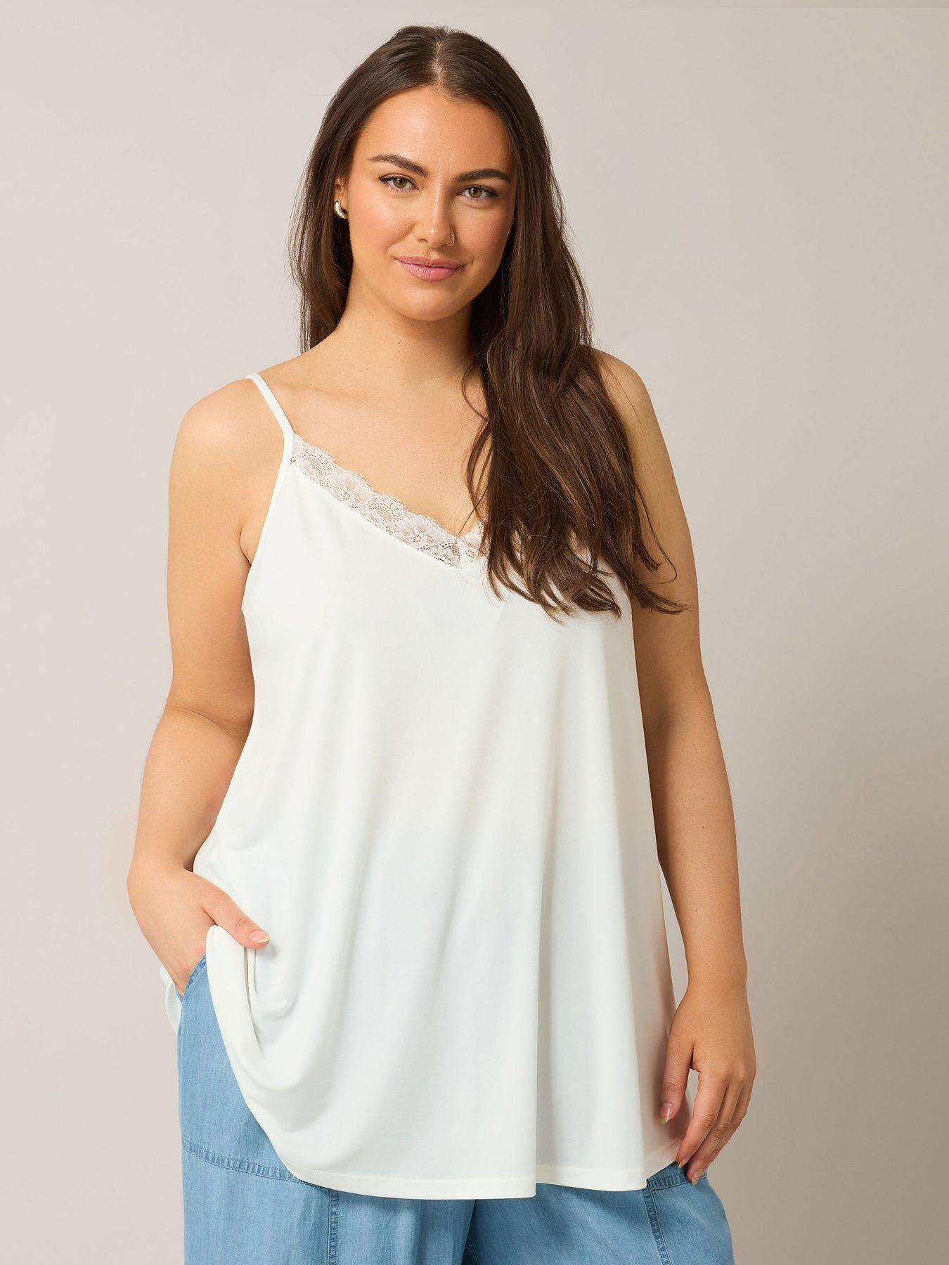 undefined Lace Trim Vest