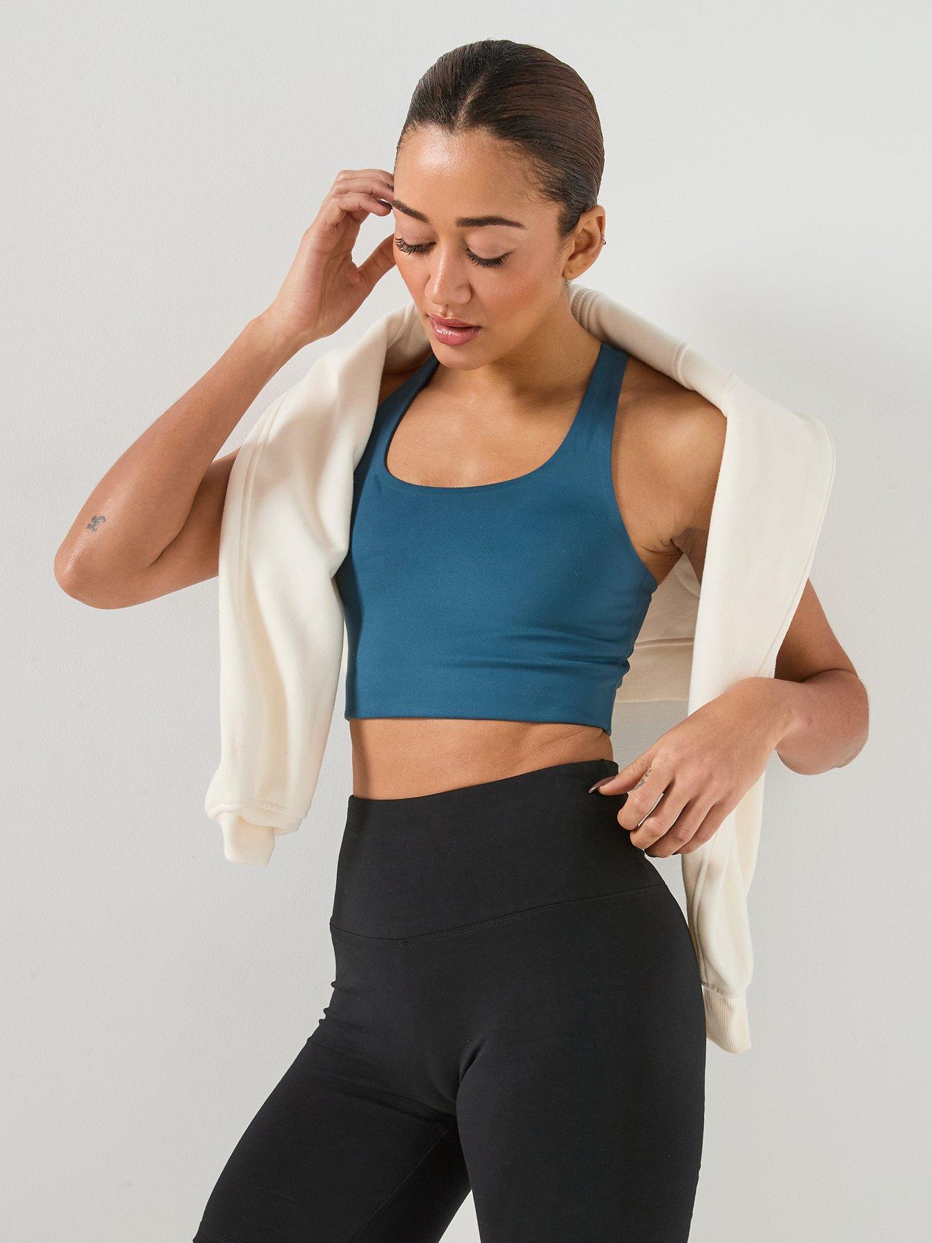Girlfriend Collective Womens Training Paloma Bra, Blue, Size S, Women