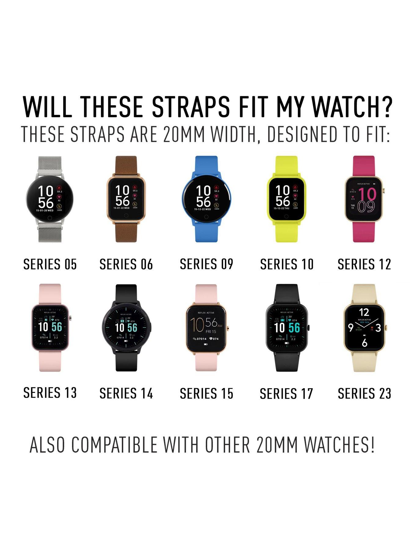 Image 4 of 5 of Reflex Active Interchangeable Smart Watch Strap Set