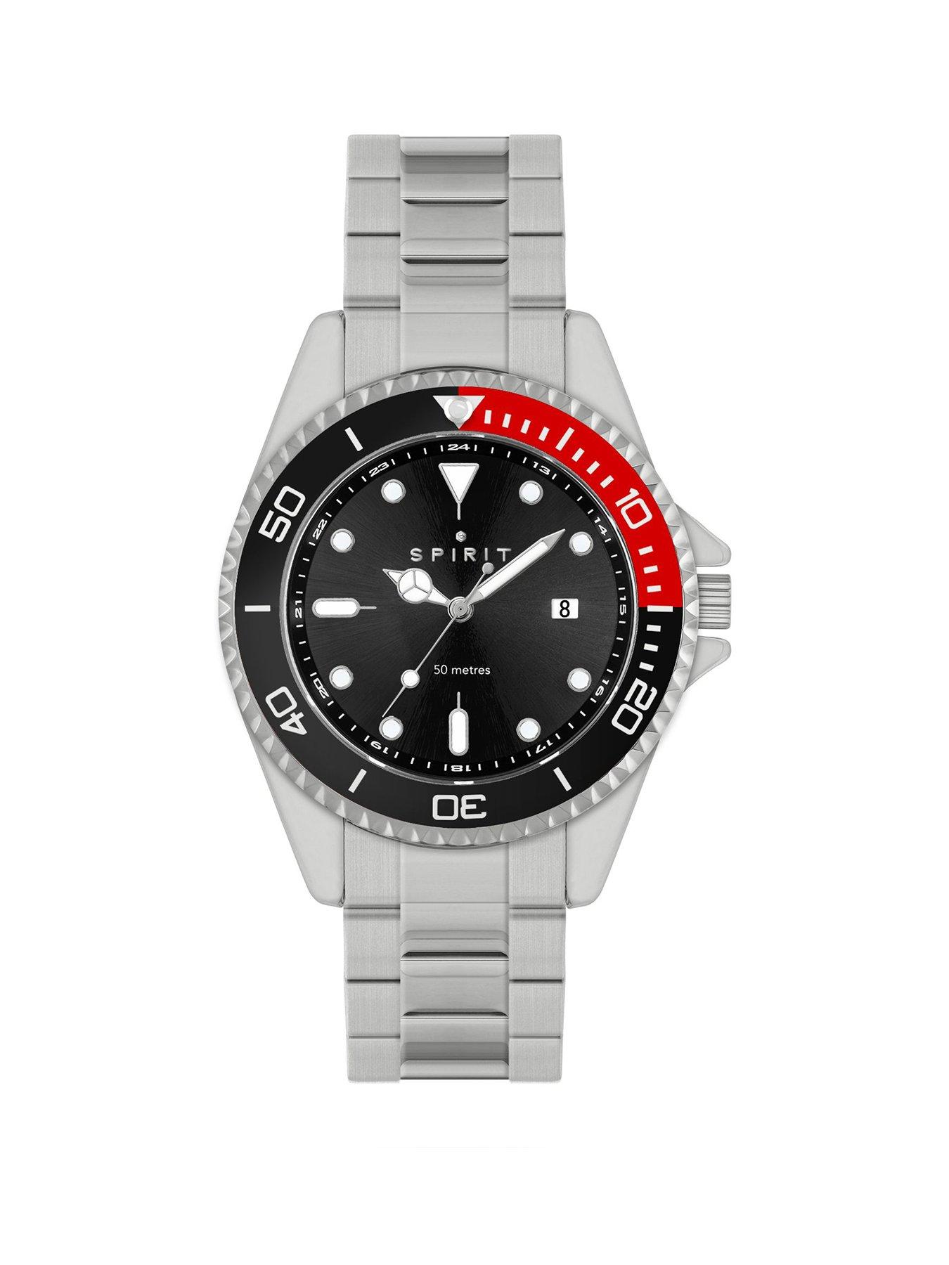 undefined Gents Black Dial Stainless Steel Bracelet Watch