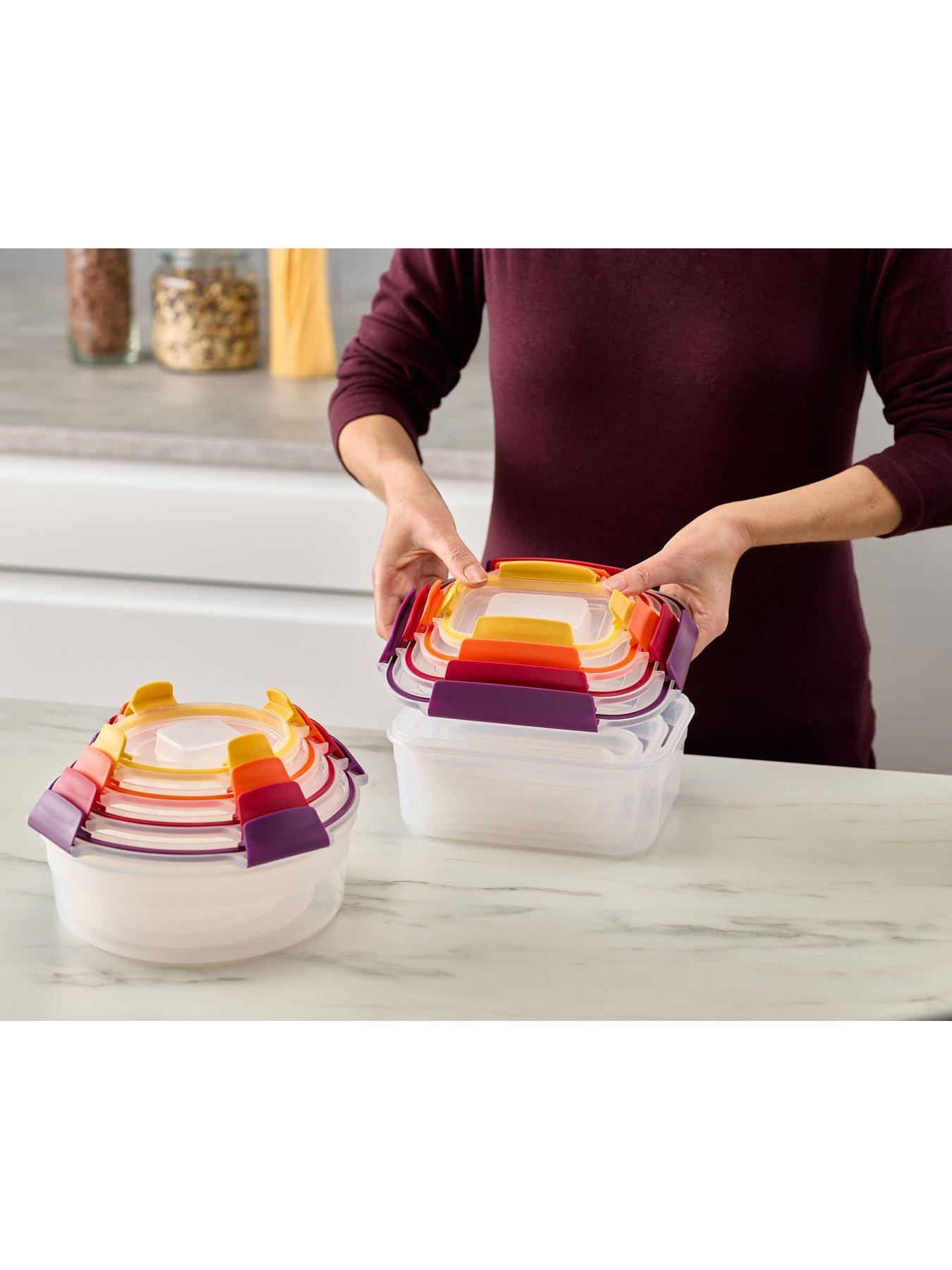 Image 3 of 7 of Joseph Joseph Nest Lock 8-piece Multicolour Mixed Food Container Set