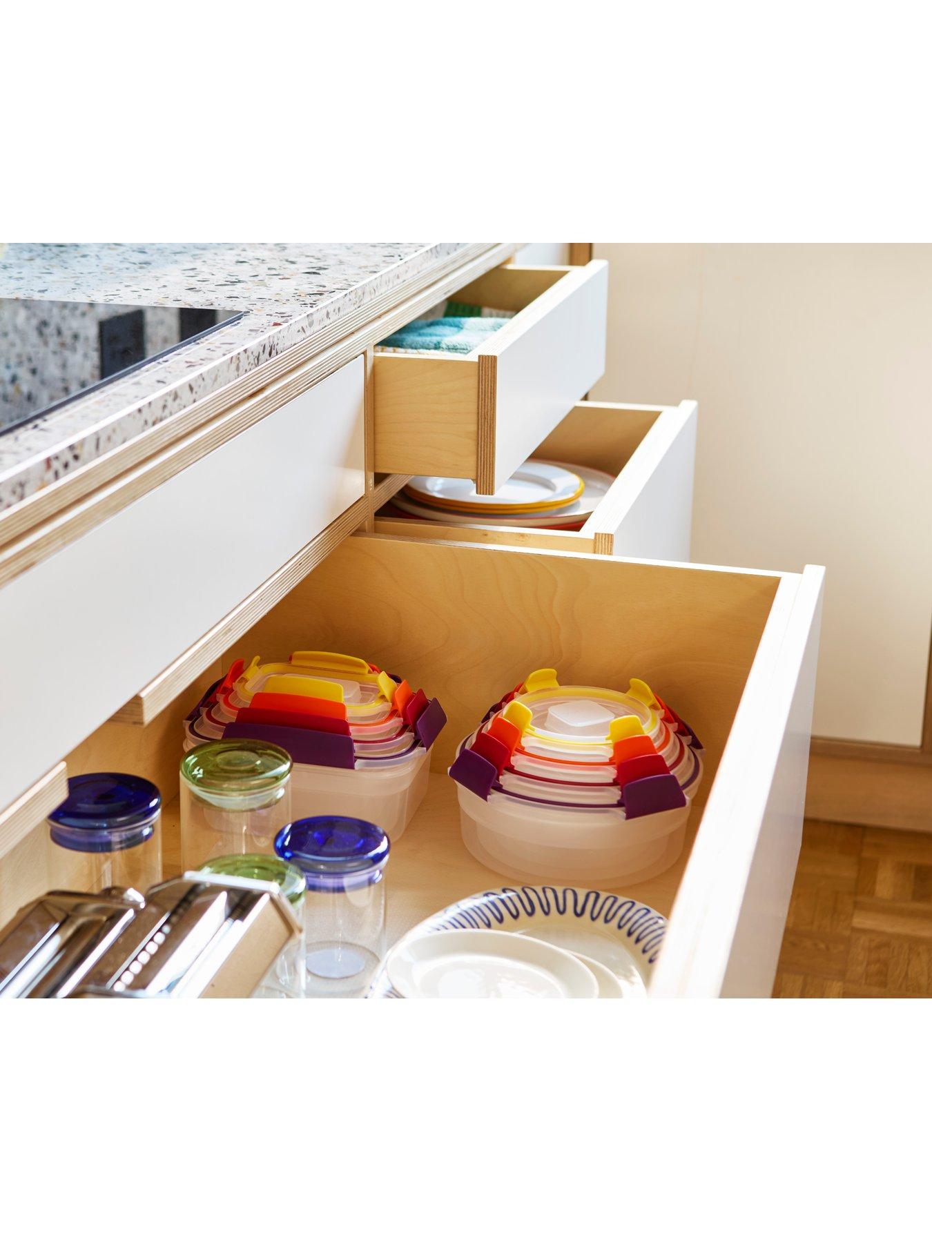 Image 4 of 7 of Joseph Joseph Nest Lock 8-piece Multicolour Mixed Food Container Set