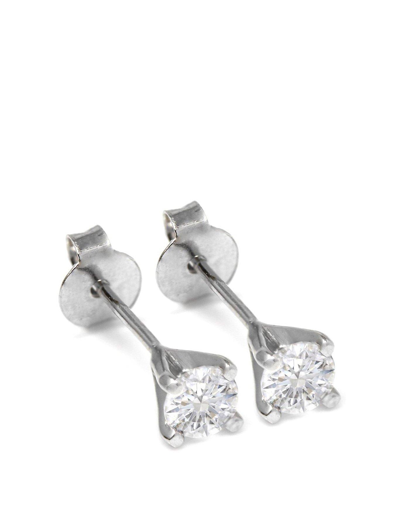 Say It With Mini Classic Claw Set Earrings - Sterling Silver