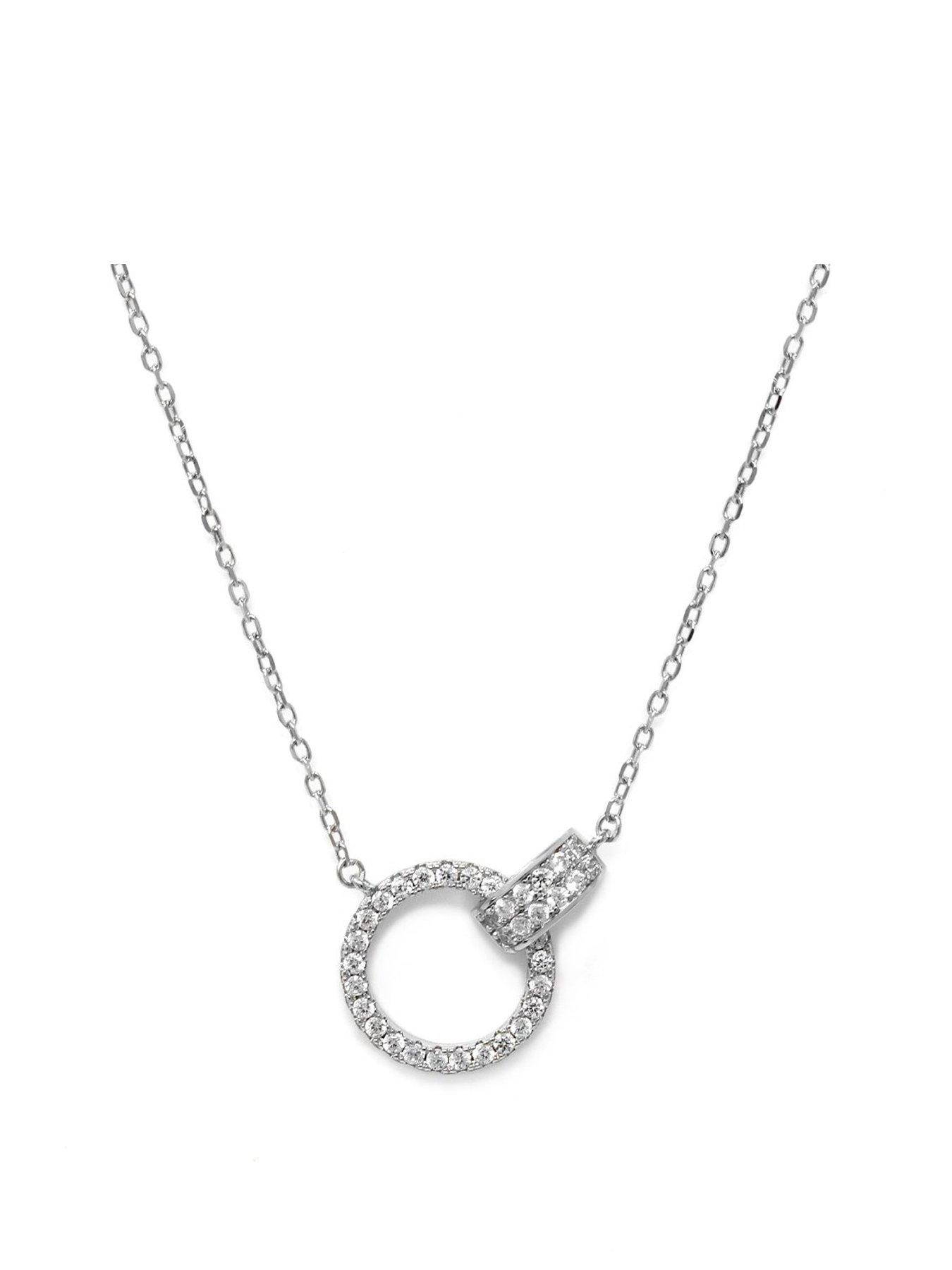 undefined Double Circle Of Life Necklace - Silver