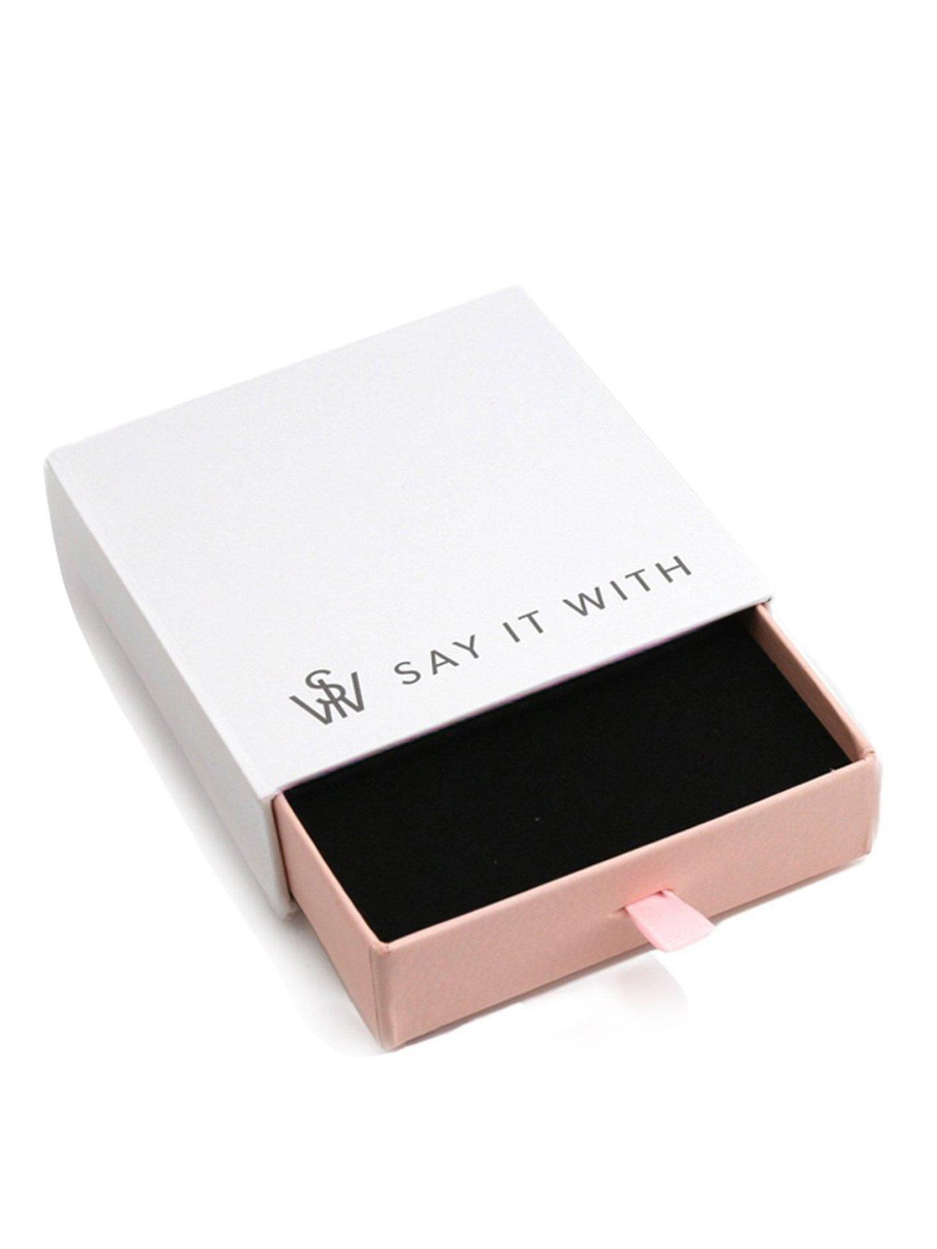 Image 4 of 4 of Say It With Open Clover CZ Necklace - Silver