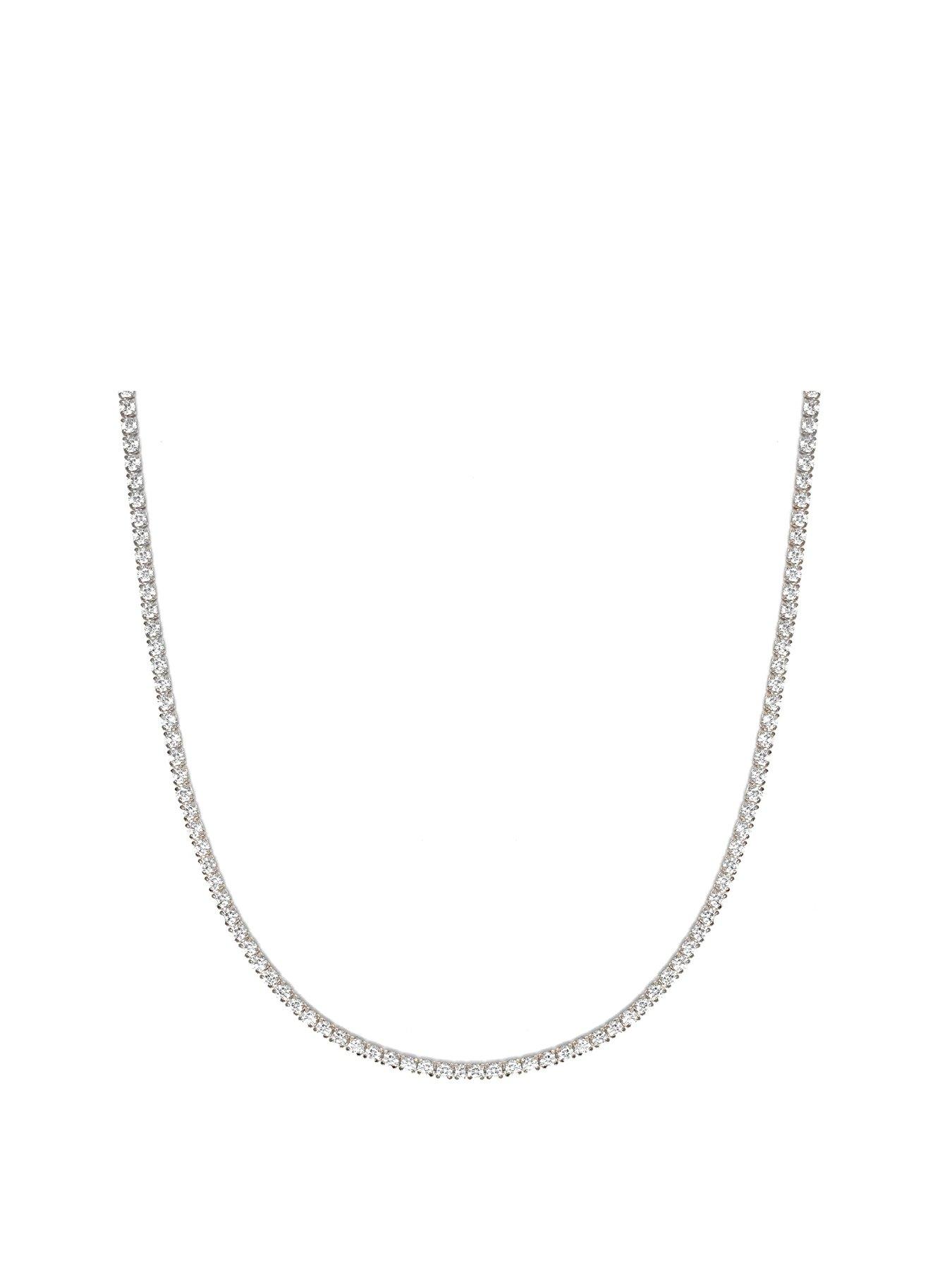 Say It With Tennis Necklace - Silver