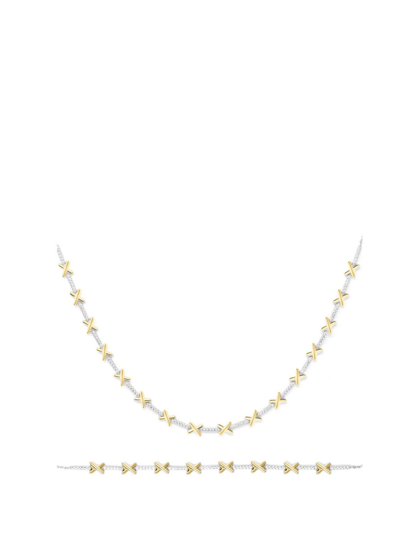 undefined Kiss Tennis Gift Set - Silver & Gold