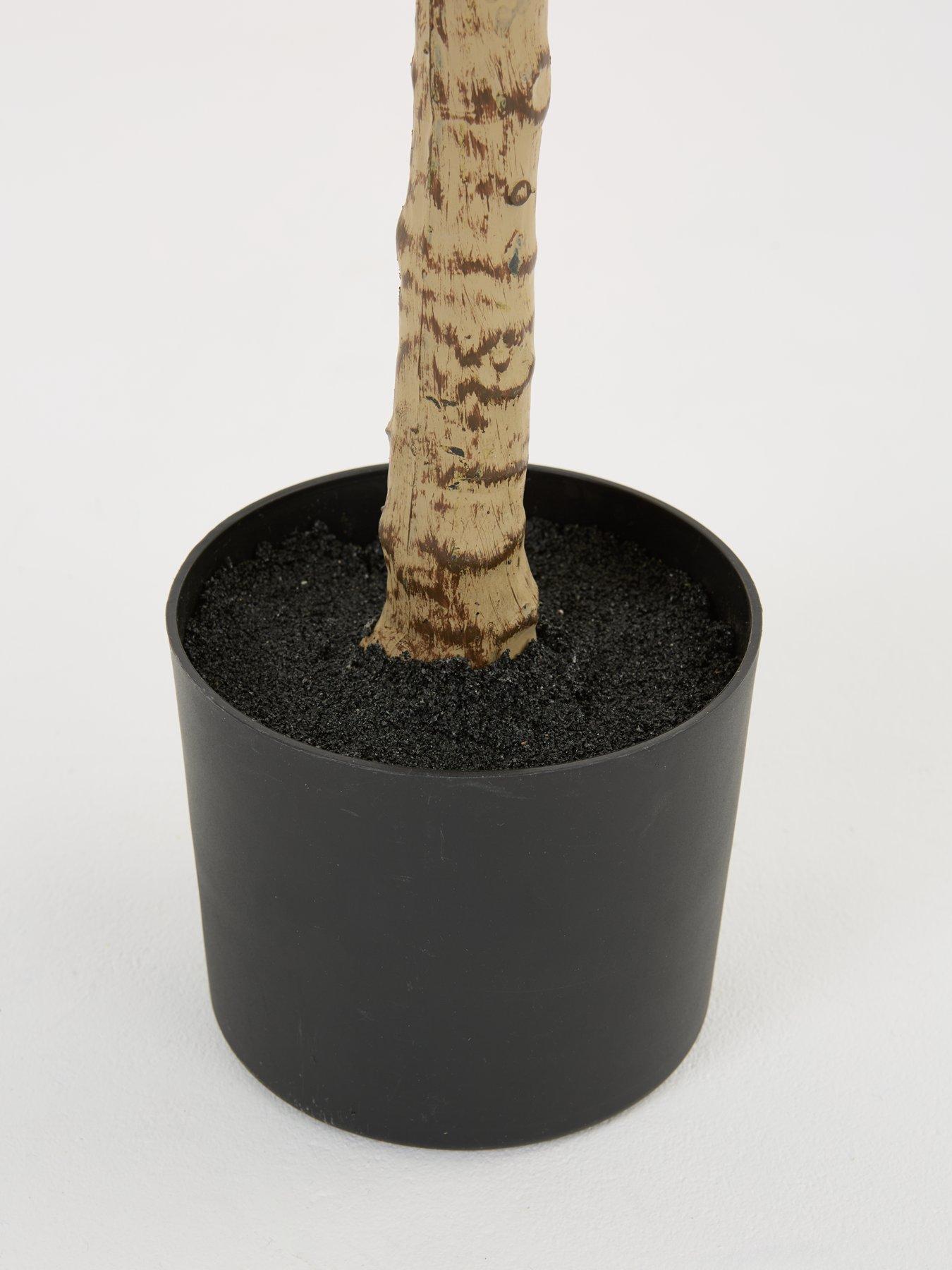 Image 4 of 7 of Very Home Real Touch Faux Rubber Tree in Plastic Pot