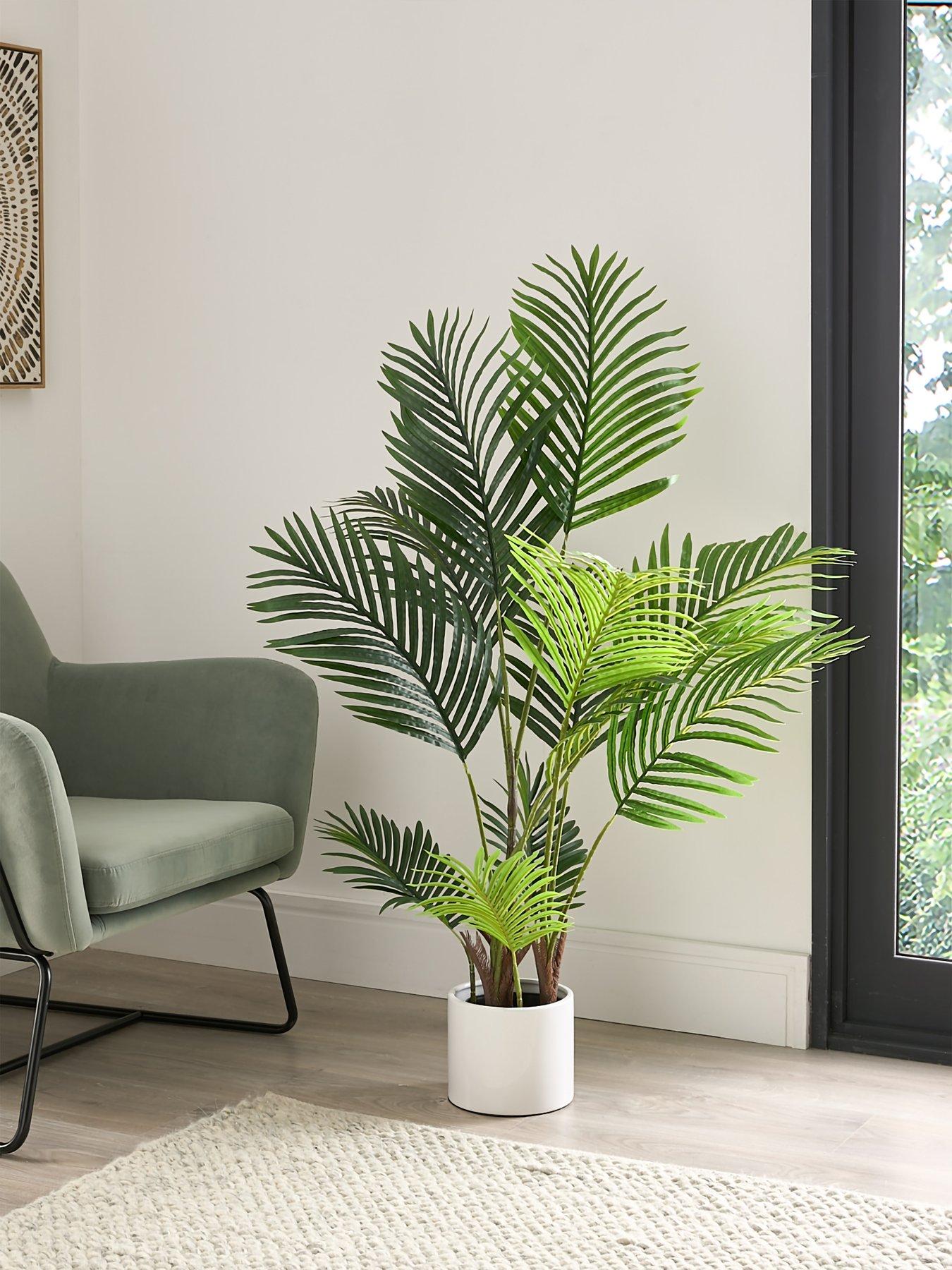 undefined Real Touch Faux Pearl Palm Tree in Plastic Pot