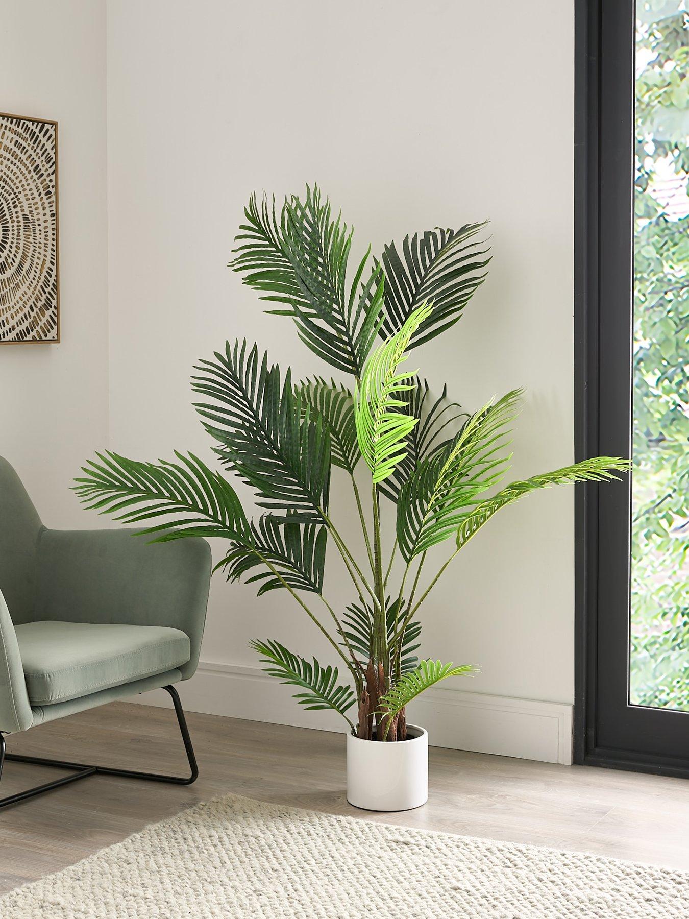 undefined Real Touch Faux Pearl Palm Tree in Plastic Pot
