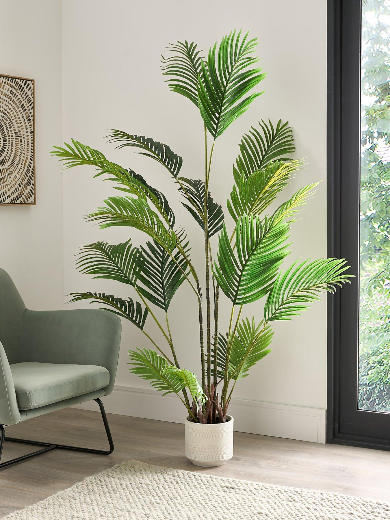 undefined Real Touch Faux Pearl Palm Tree in Plastic Pot
