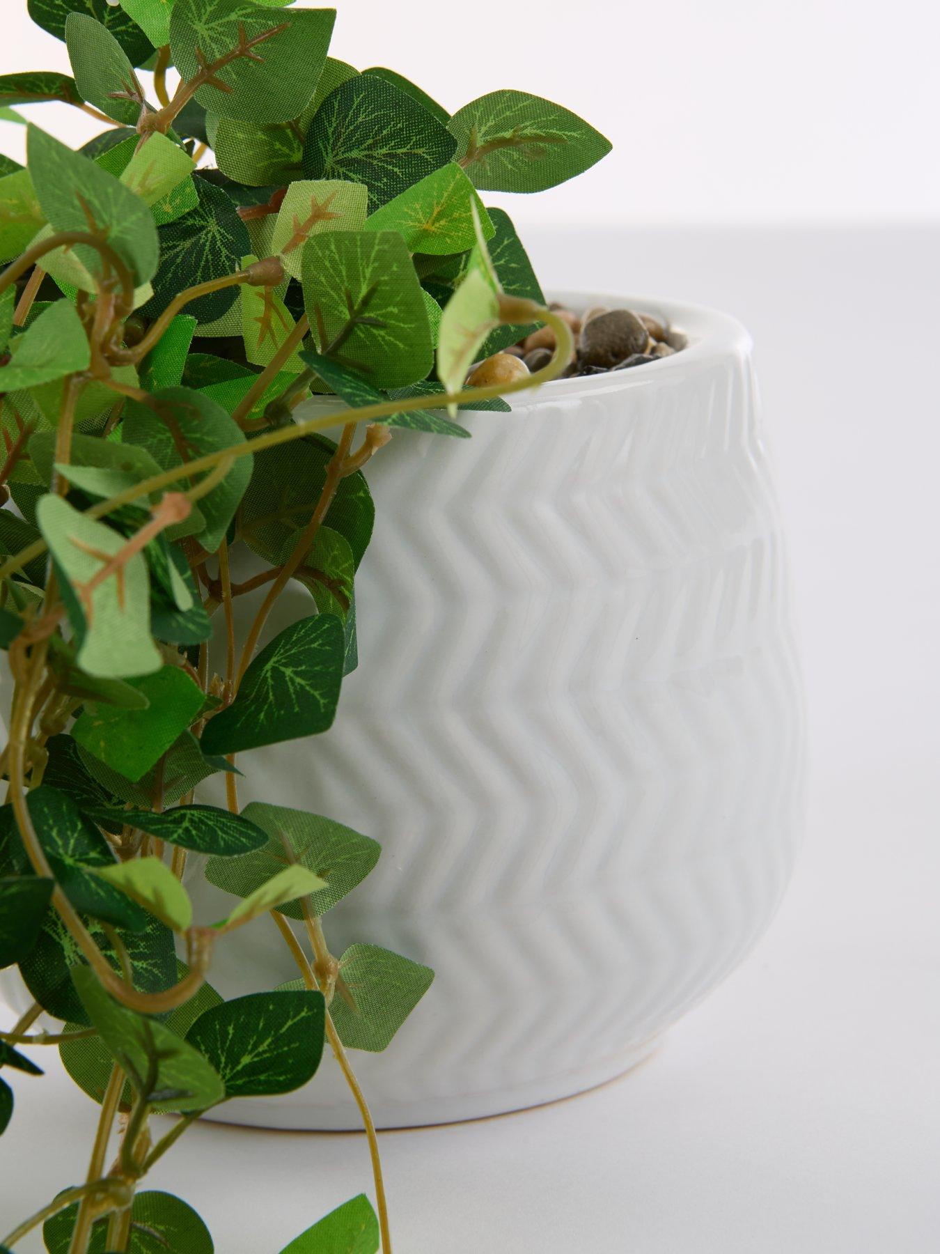 Image 4 of 6 of The Very Collection Faux String of Hearts Trailing Plant in Ceramic Pot
