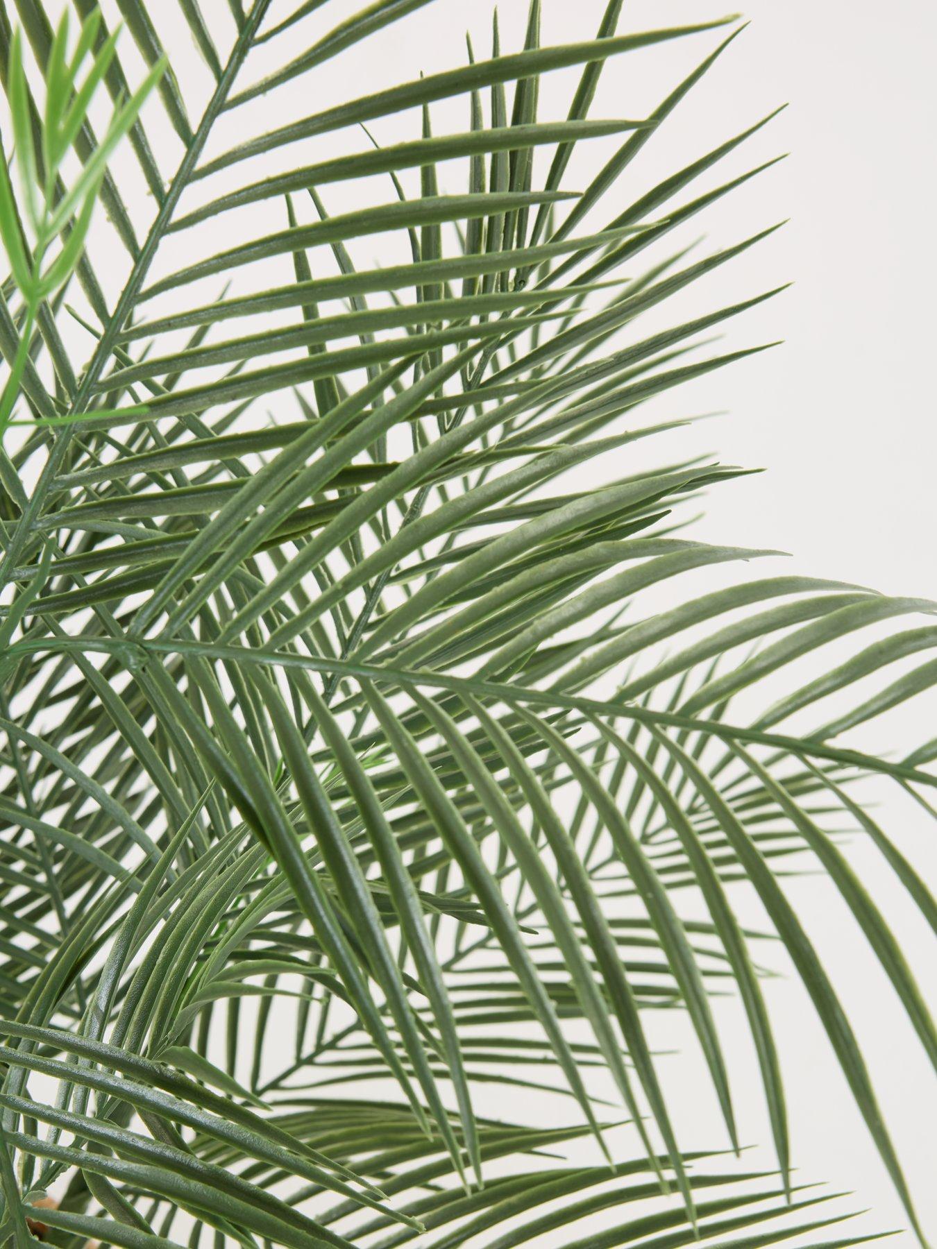 Image 5 of 6 of The Very Collection Faux Palm Plant in Woven Basket