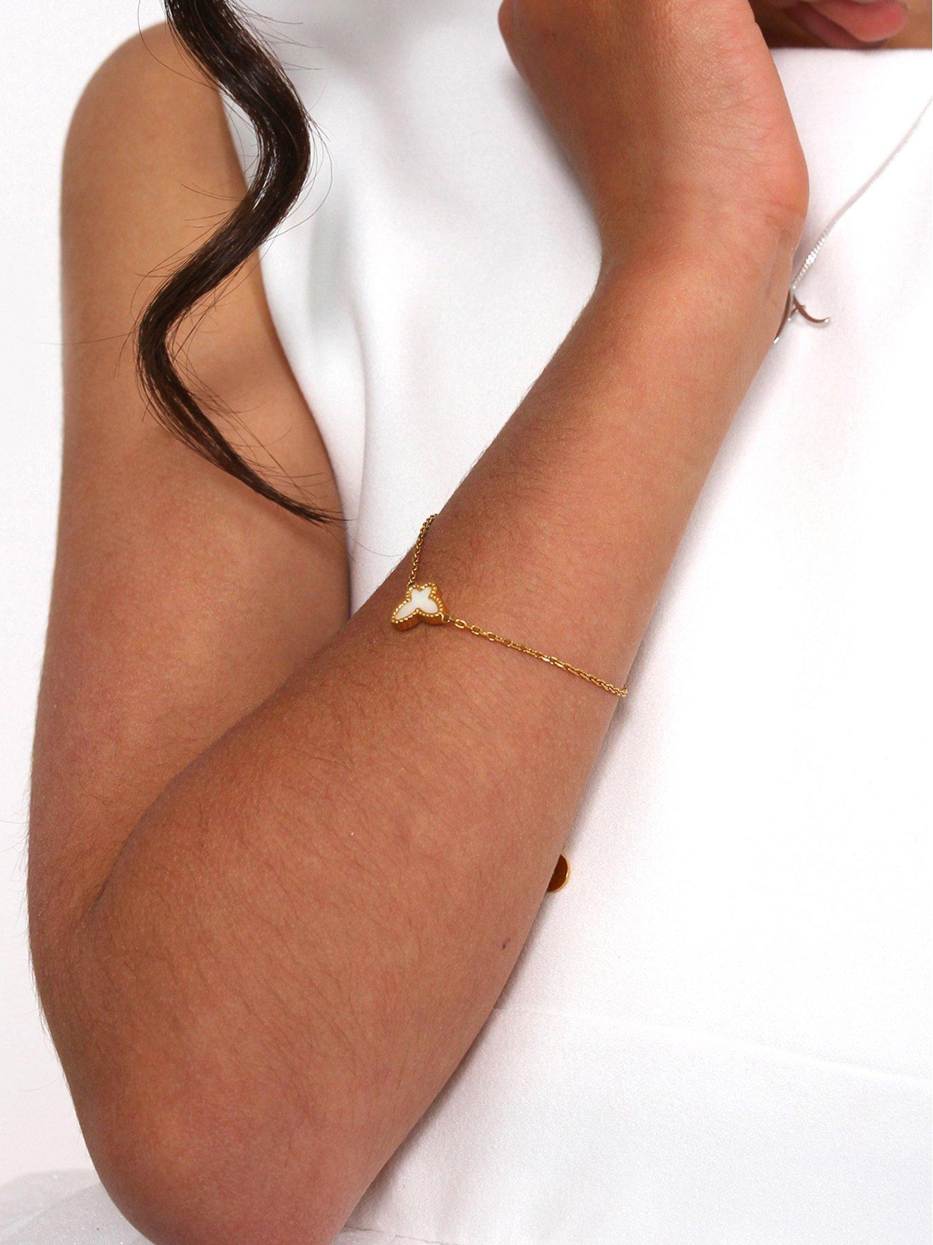 Say It With Children's Reversible Butterfly Bracelet - Black & White