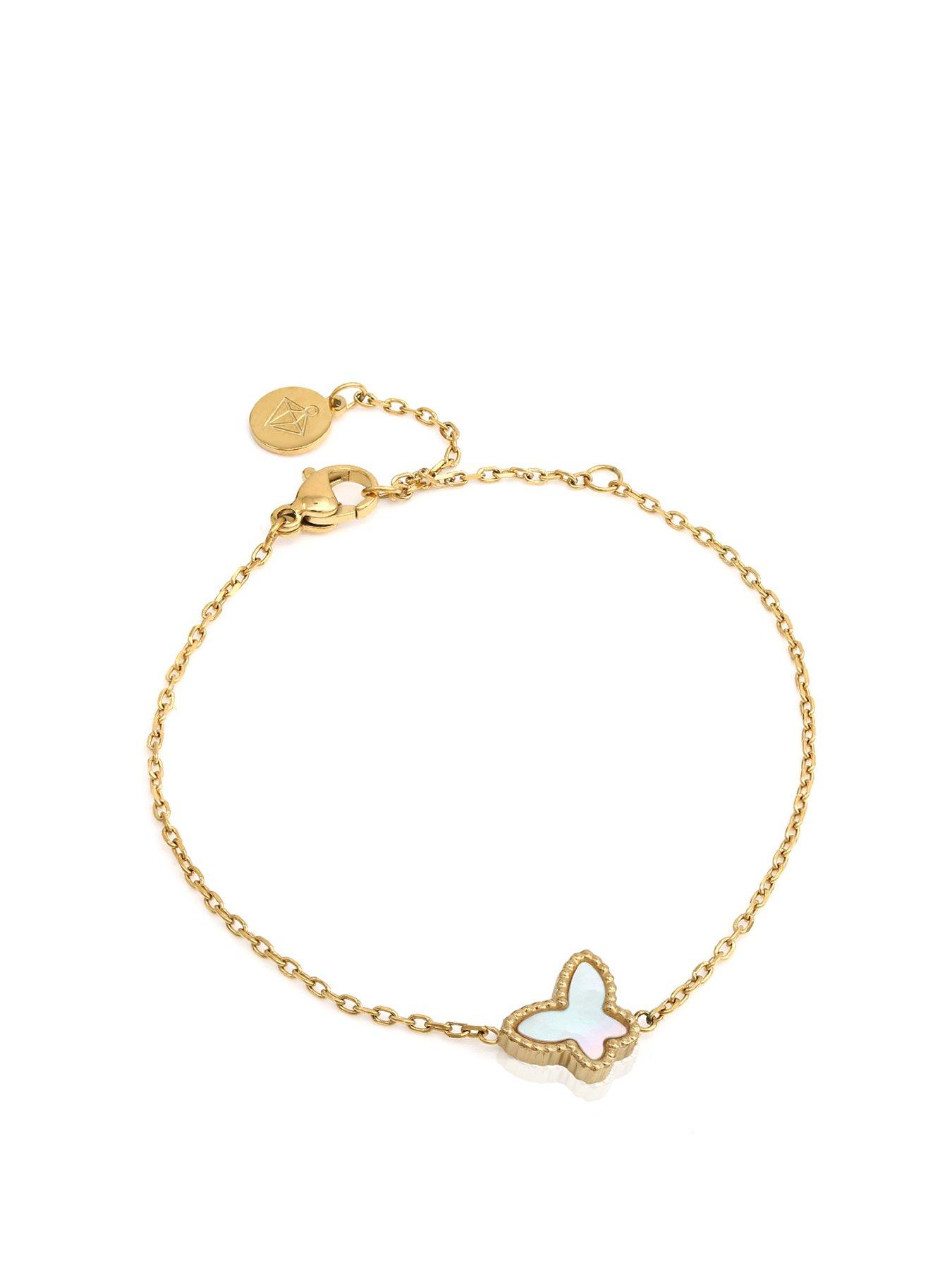 undefined Children's Reversible Butterfly Bracelet - Black & White