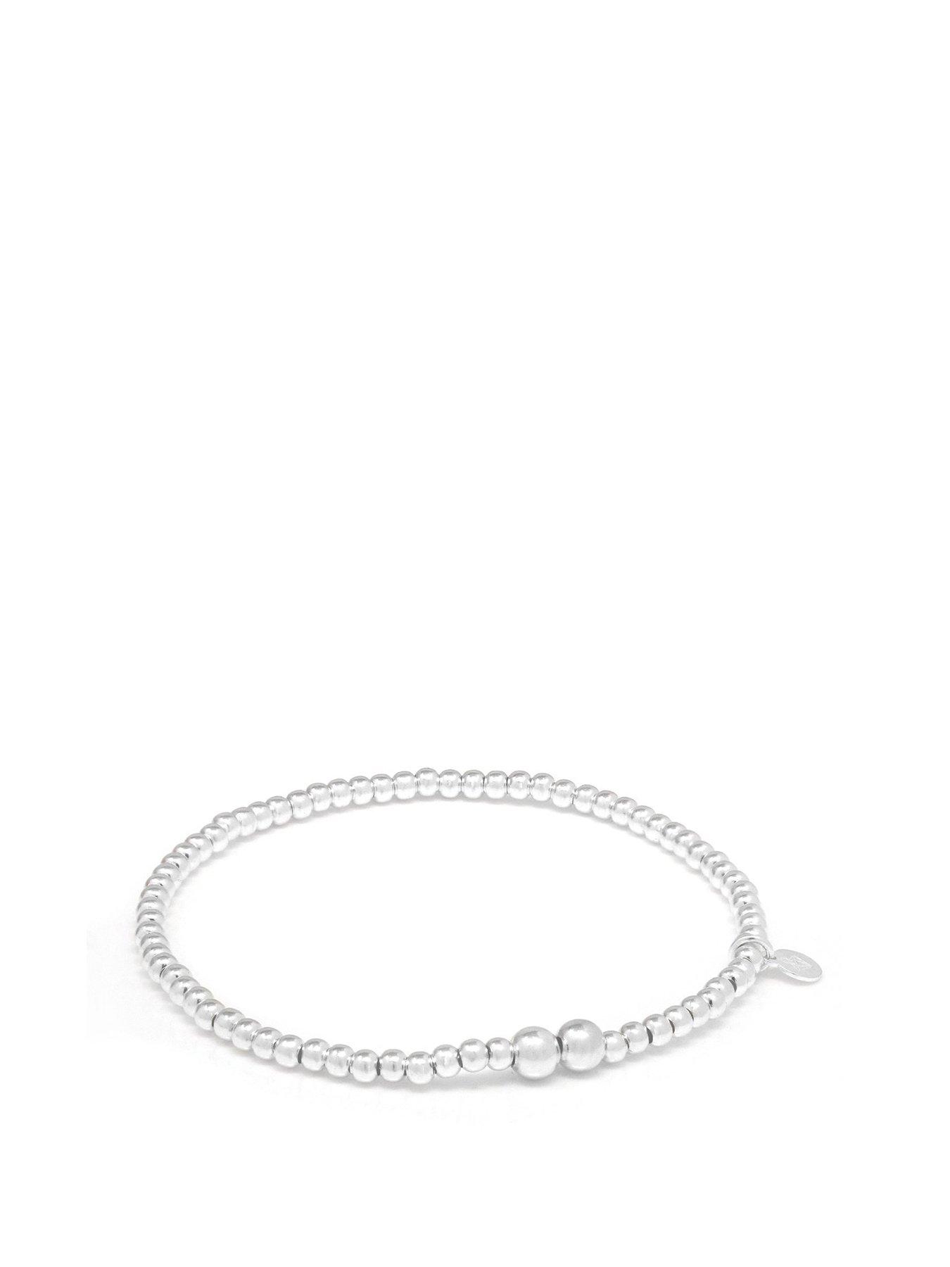 Say It With Adults Ball Bracelet - Sterling Silver