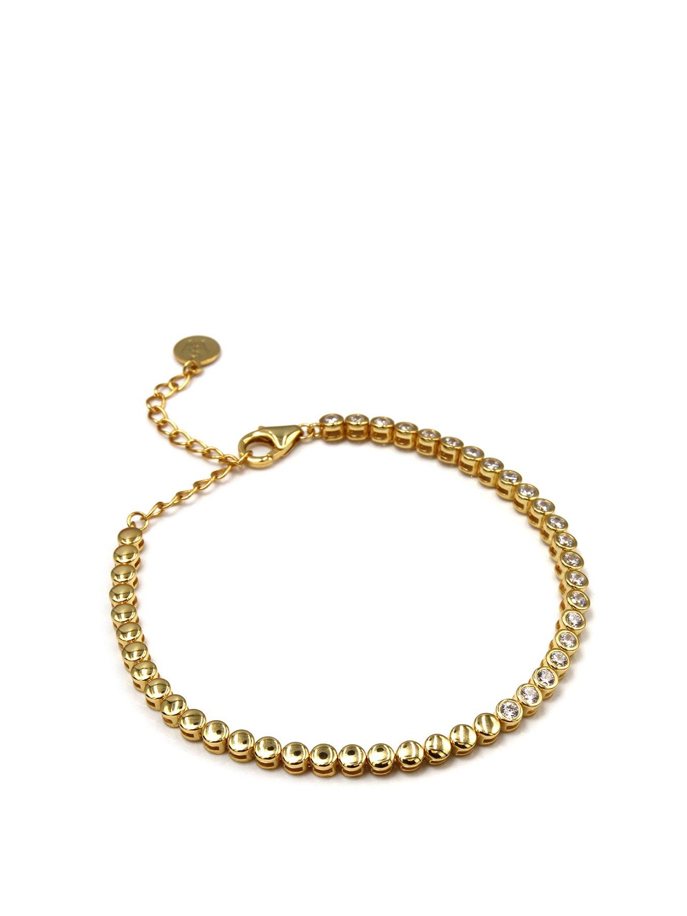 undefined Luxe Half Tennis Bracelet - Yellow Gold