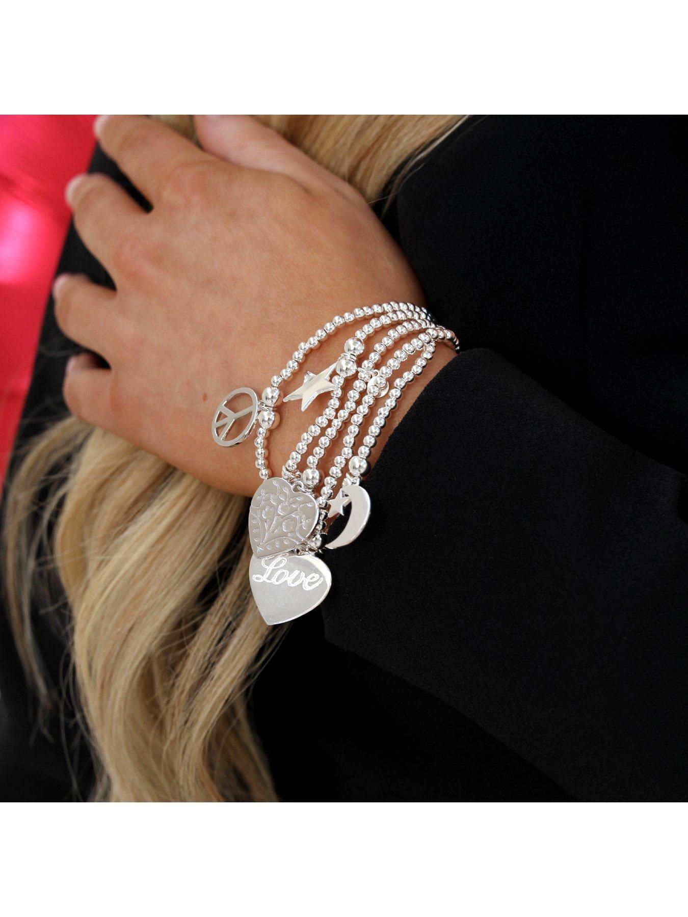 Image 2 of 4 of Say It With Dainty Stack - Sterling Silver