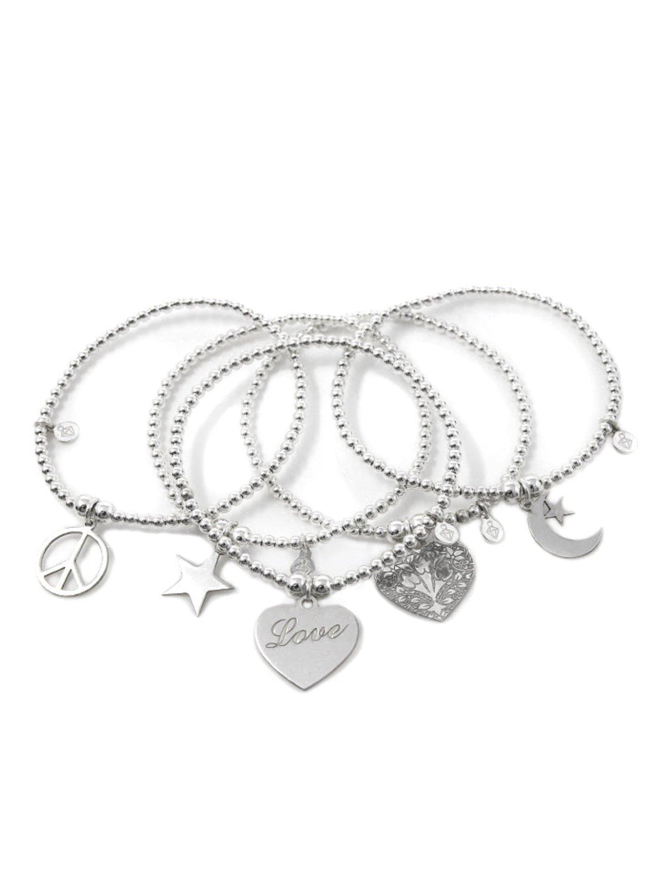 Image 4 of 4 of Say It With Dainty Stack - Sterling Silver