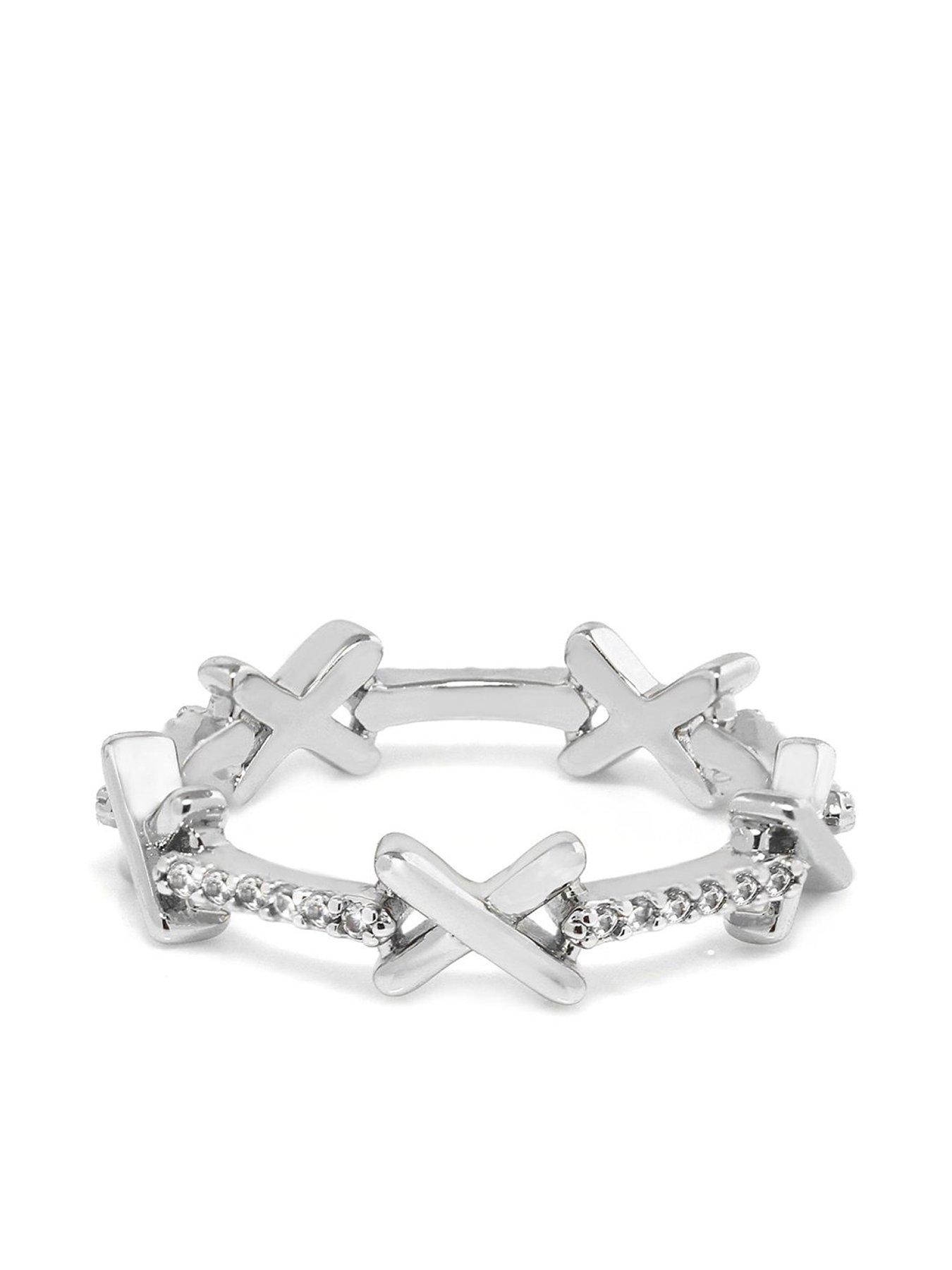 Say It With Kiss Ring - Silver