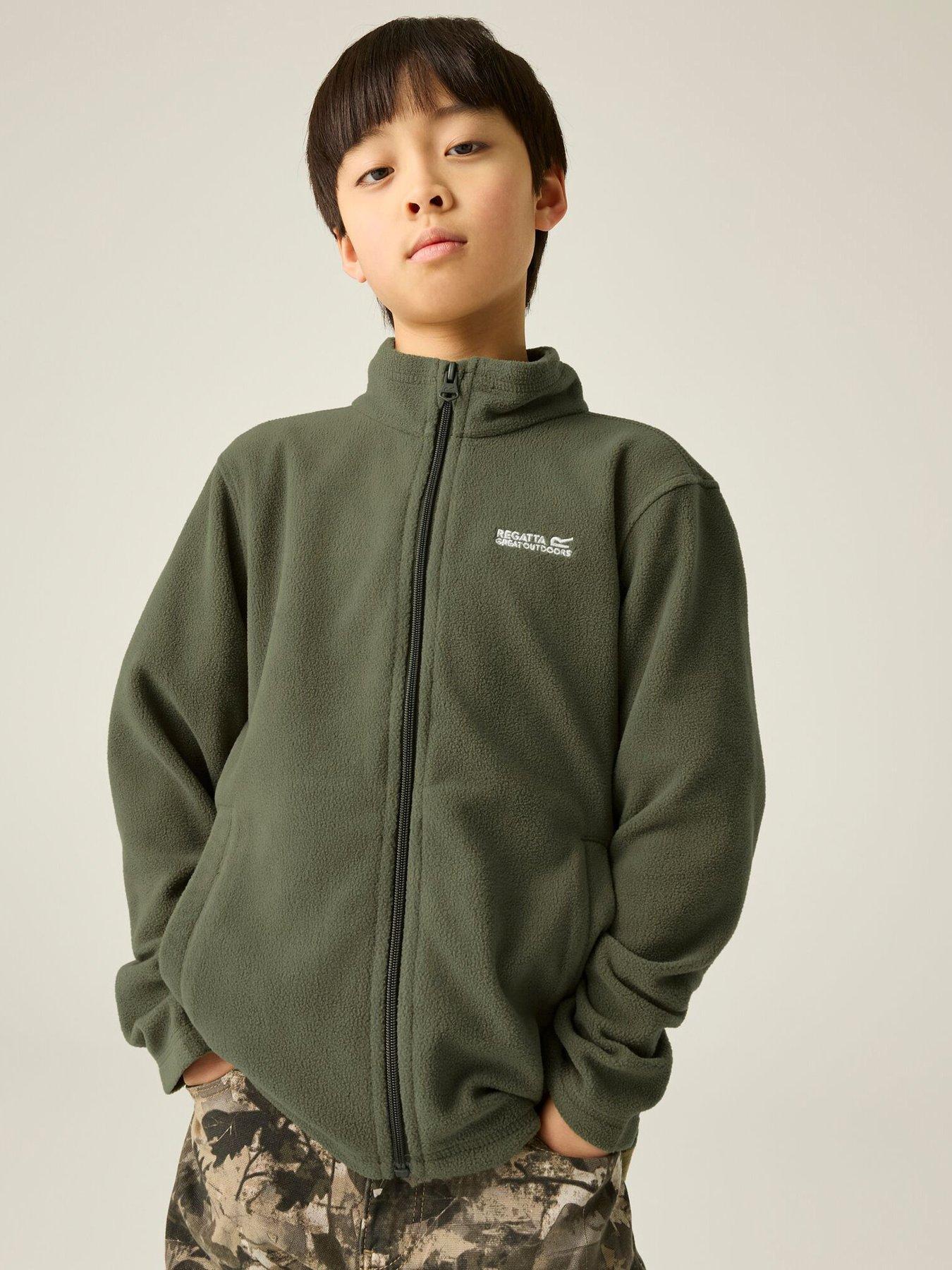 Regatta Kids Kids King Ii Anti-Pill Fleece - Olive Night - 3-4 Years - Image 3