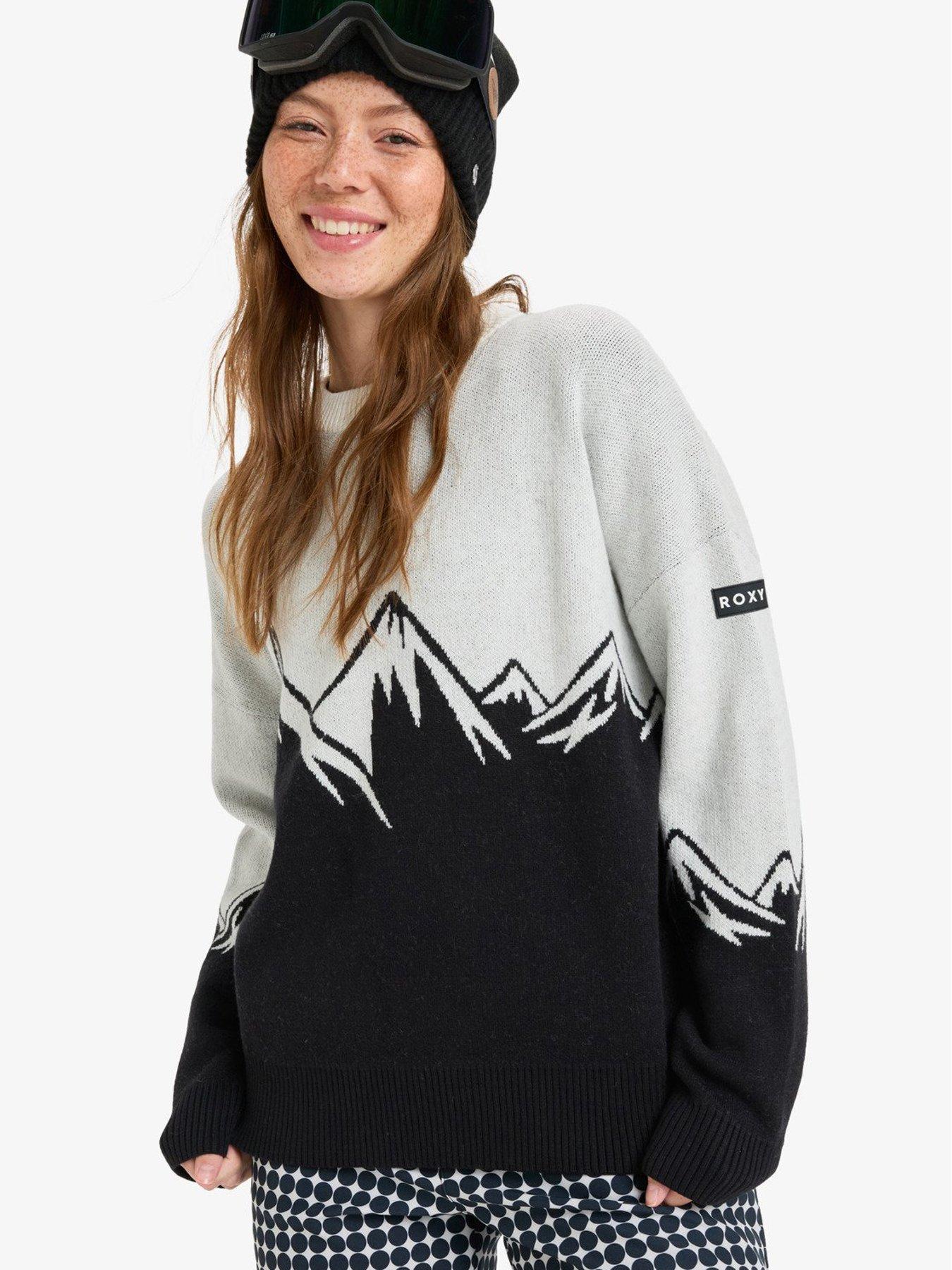 Roxy Womens Skiing Cozy Sound Knit Jumper - Black